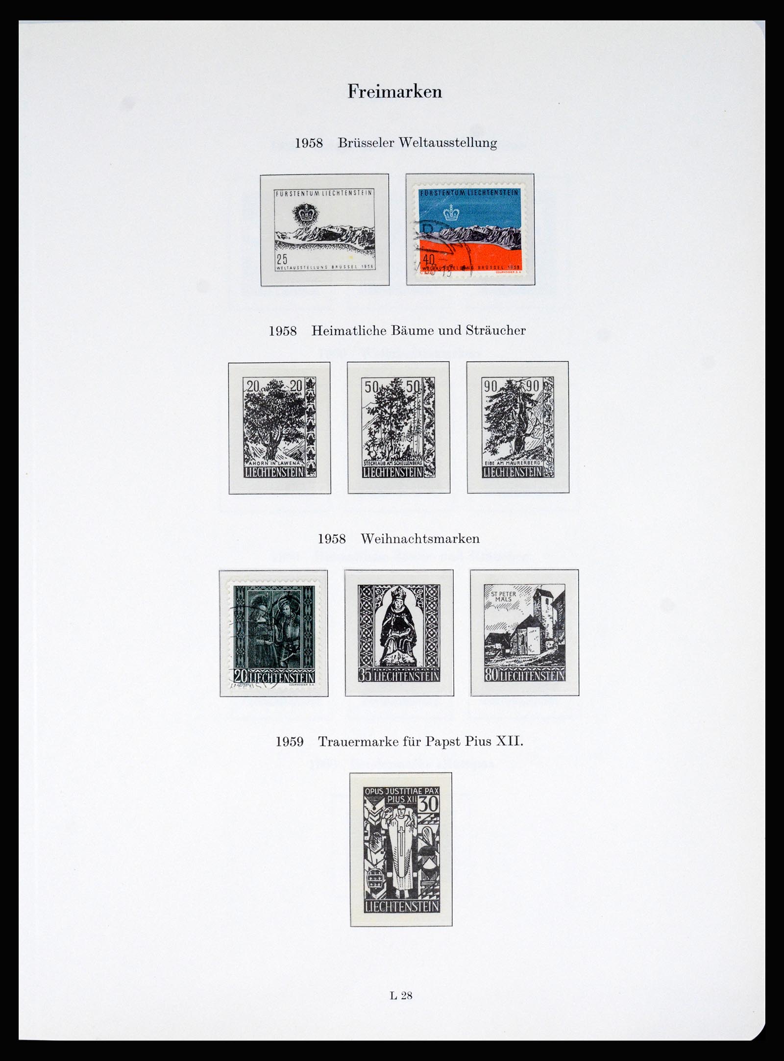37147 014 - Postzegelverzameling 37147 Liechtenstein 1920-2019!
