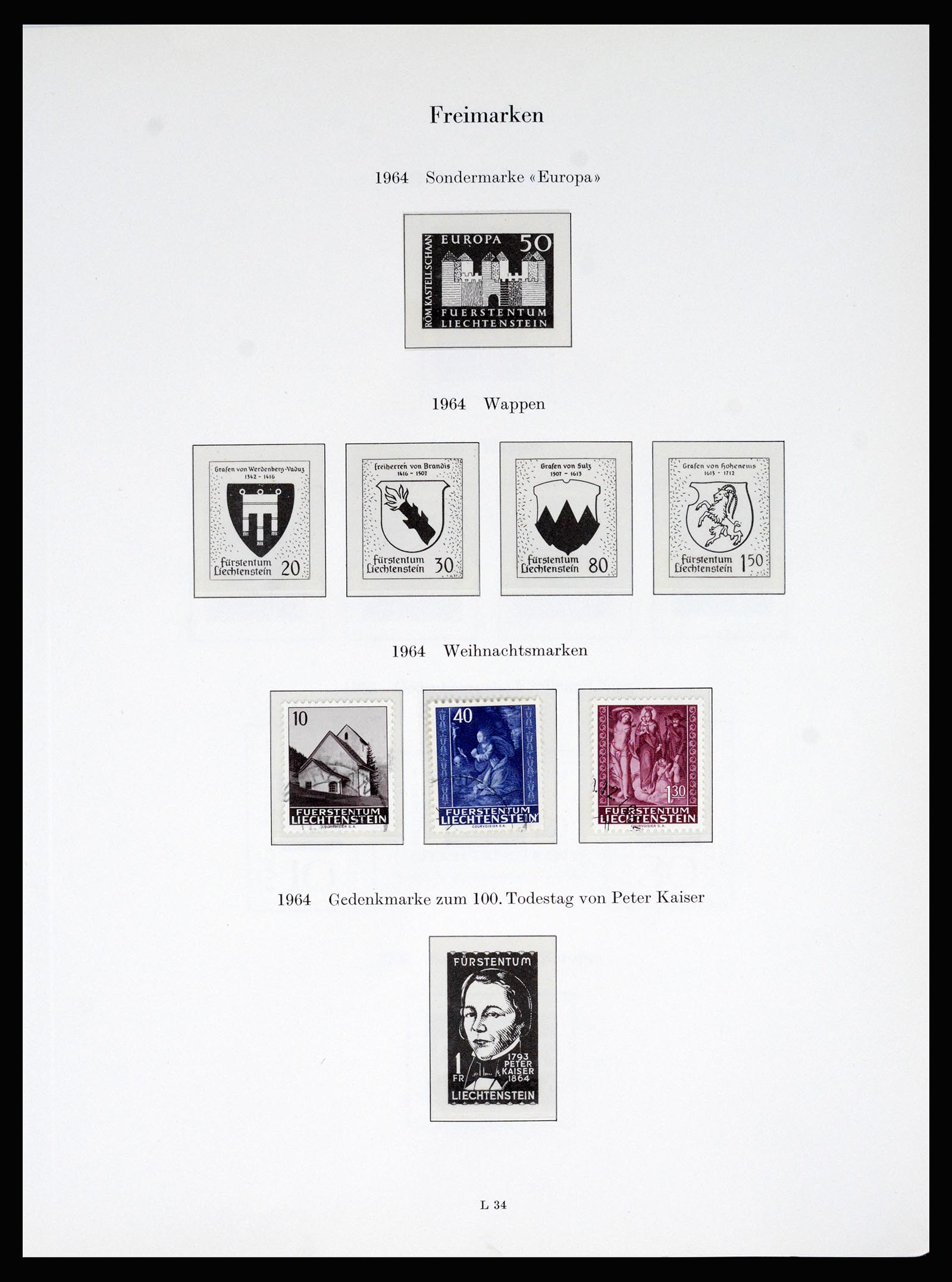 37147 018 - Postzegelverzameling 37147 Liechtenstein 1920-2019!