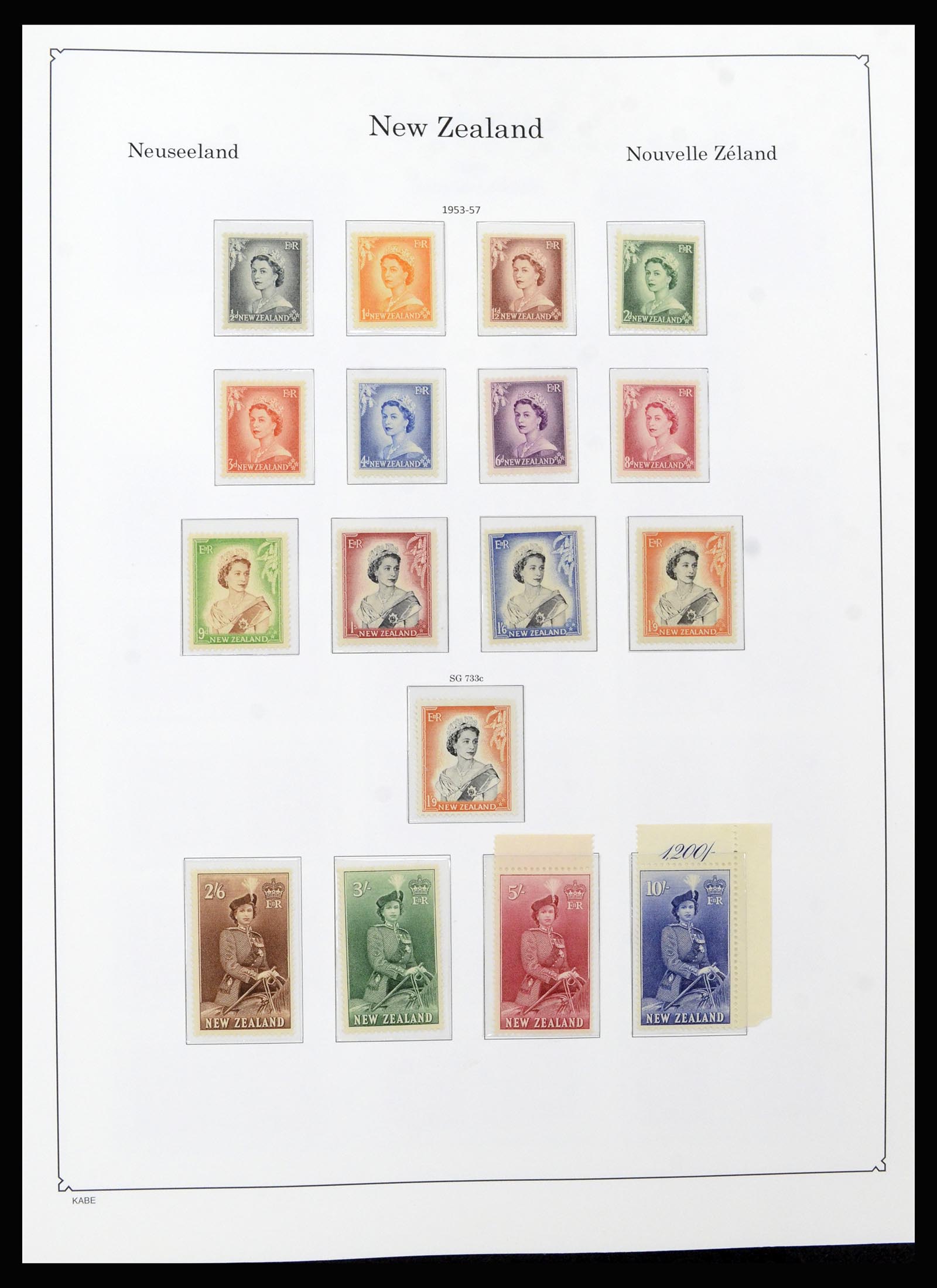 37148 002 - Postzegelverzameling 37148 Nieuw Zeeland speciaal verzameling 1953-19