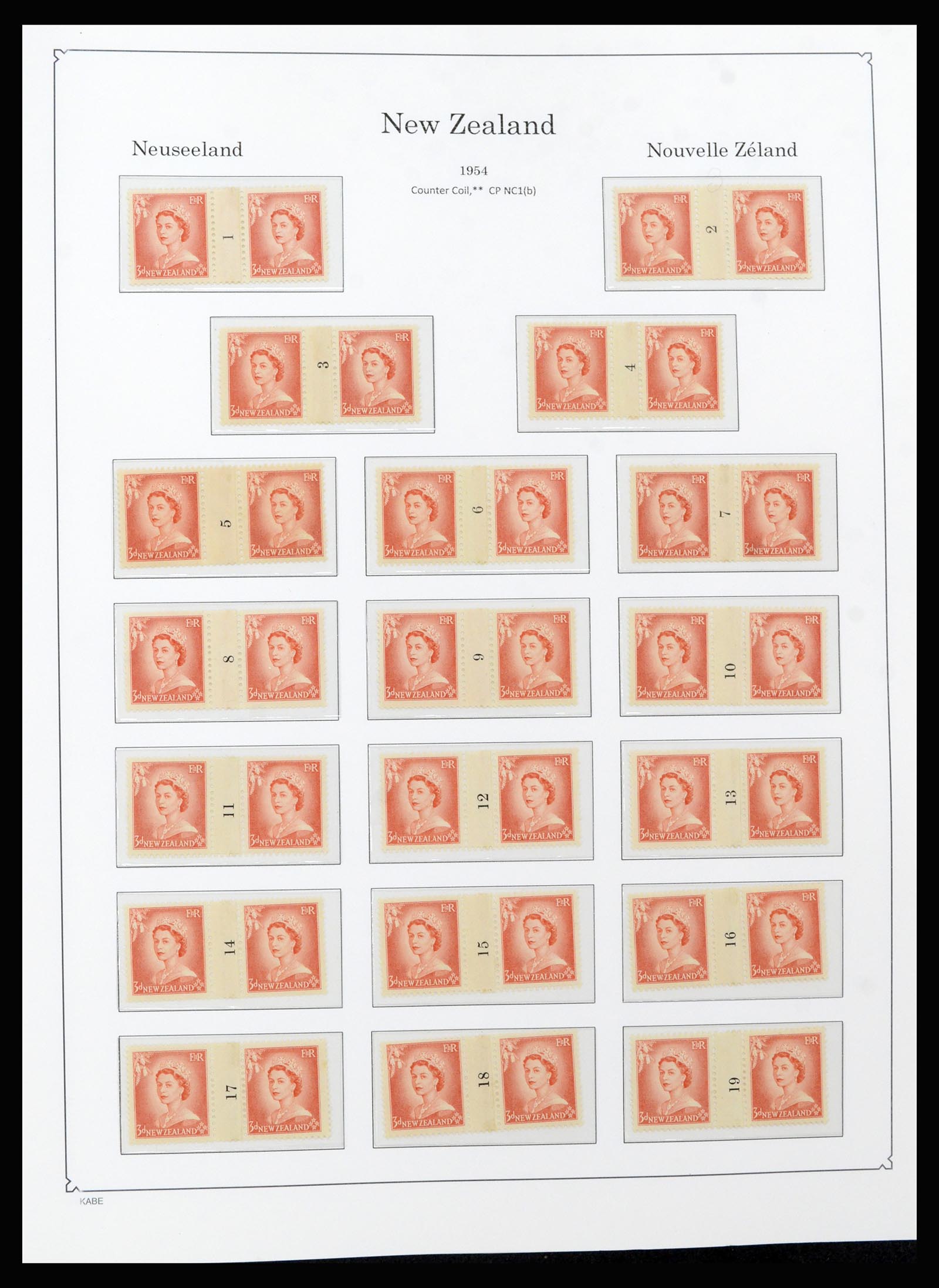 37148 003 - Postzegelverzameling 37148 Nieuw Zeeland speciaal verzameling 1953-19