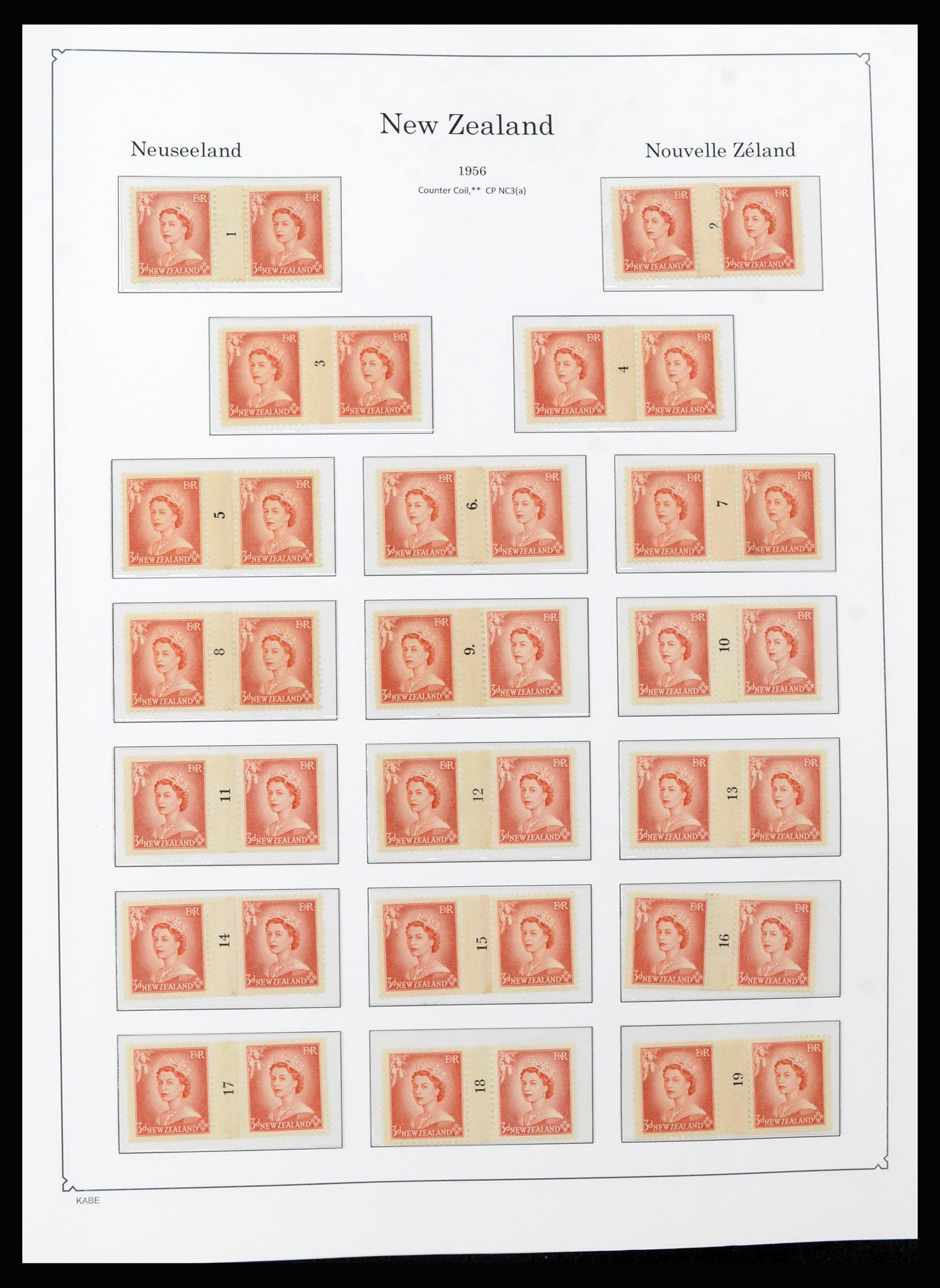 37148 004 - Postzegelverzameling 37148 Nieuw Zeeland speciaal verzameling 1953-19