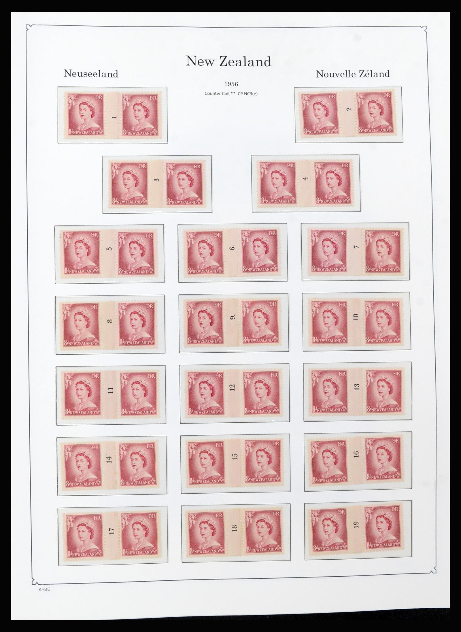 37148 005 - Postzegelverzameling 37148 Nieuw Zeeland speciaal verzameling 1953-19