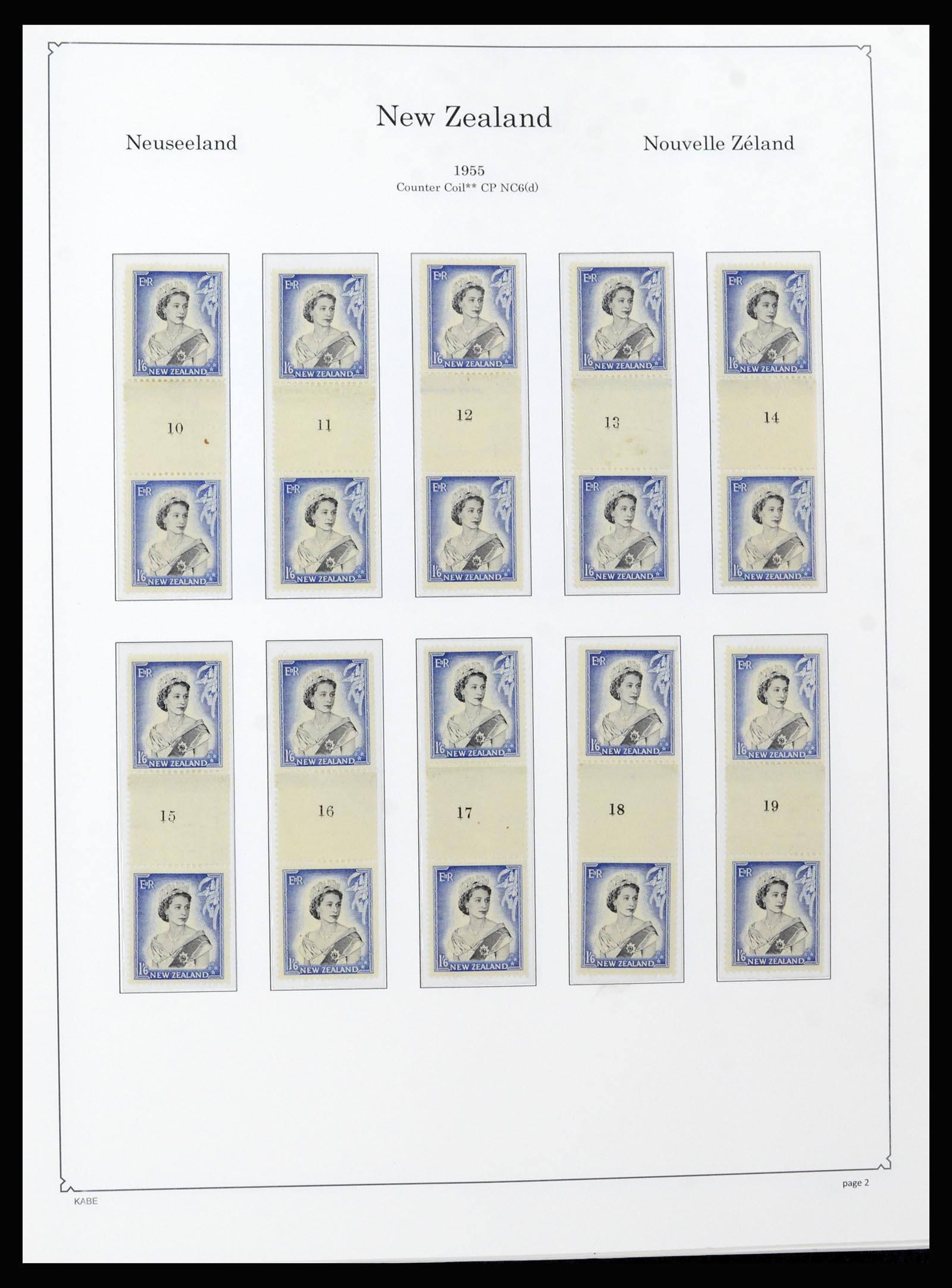 37148 013 - Postzegelverzameling 37148 Nieuw Zeeland speciaal verzameling 1953-19