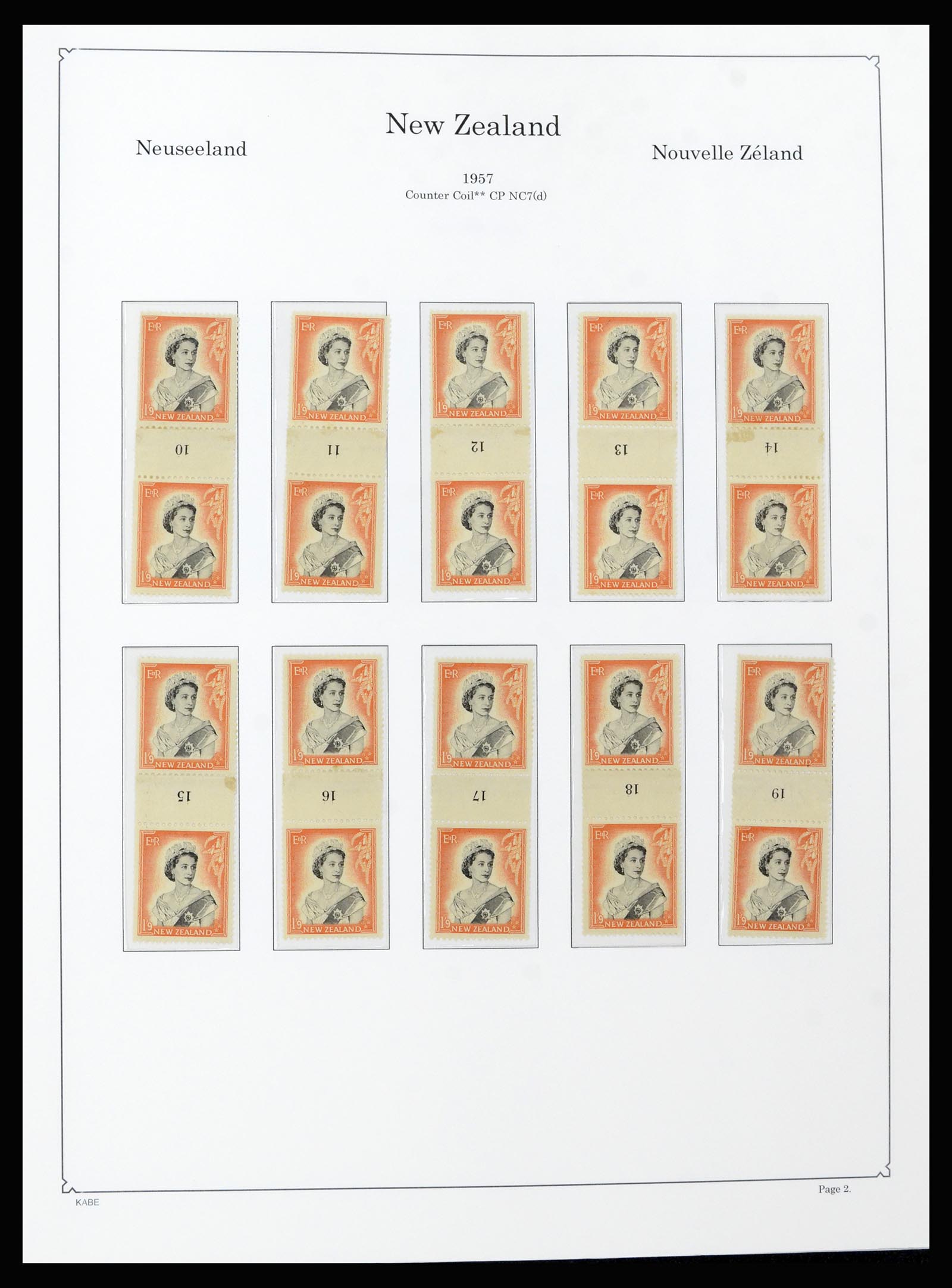 37148 016 - Postzegelverzameling 37148 Nieuw Zeeland speciaal verzameling 1953-19