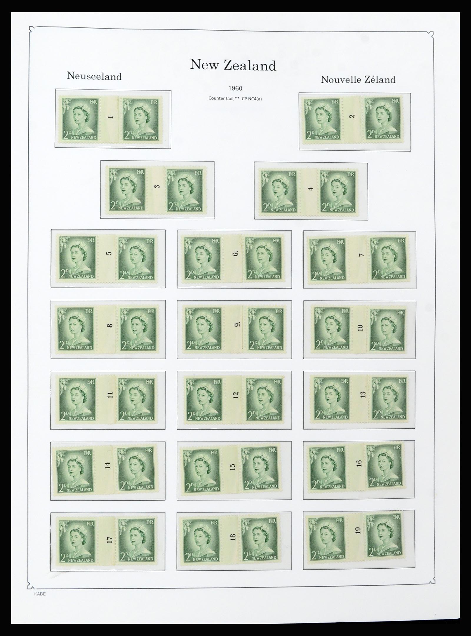37148 022 - Postzegelverzameling 37148 Nieuw Zeeland speciaal verzameling 1953-19