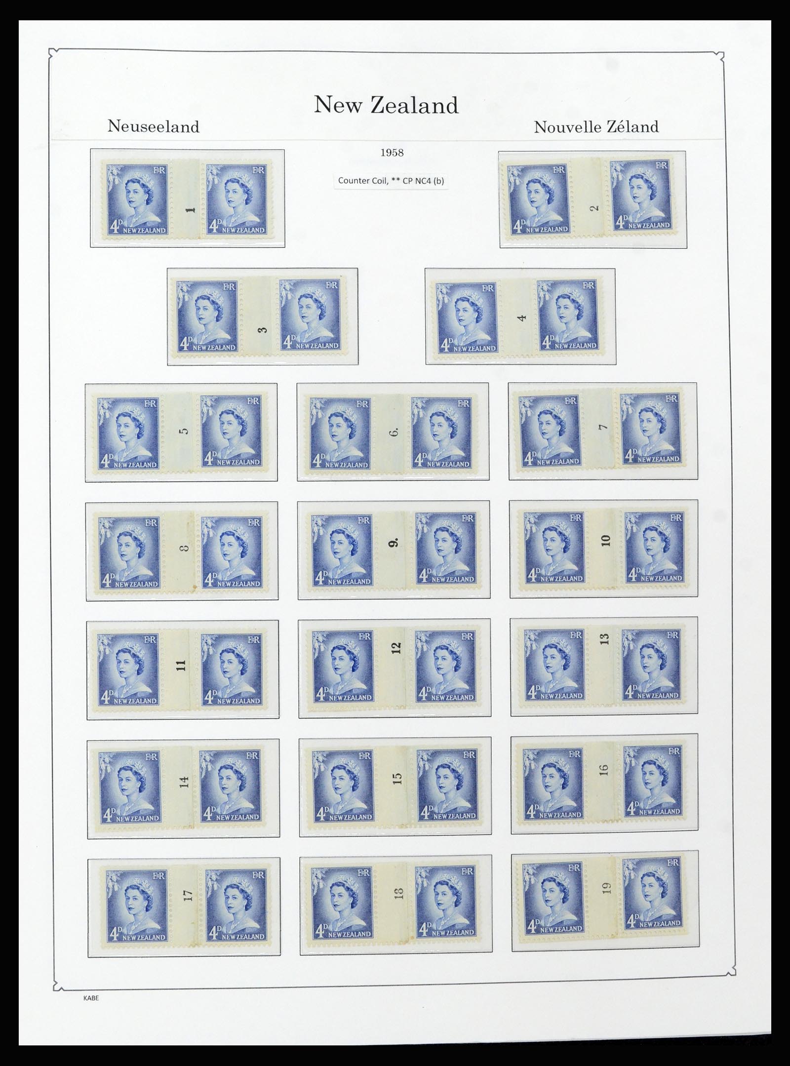 37148 023 - Postzegelverzameling 37148 Nieuw Zeeland speciaal verzameling 1953-19