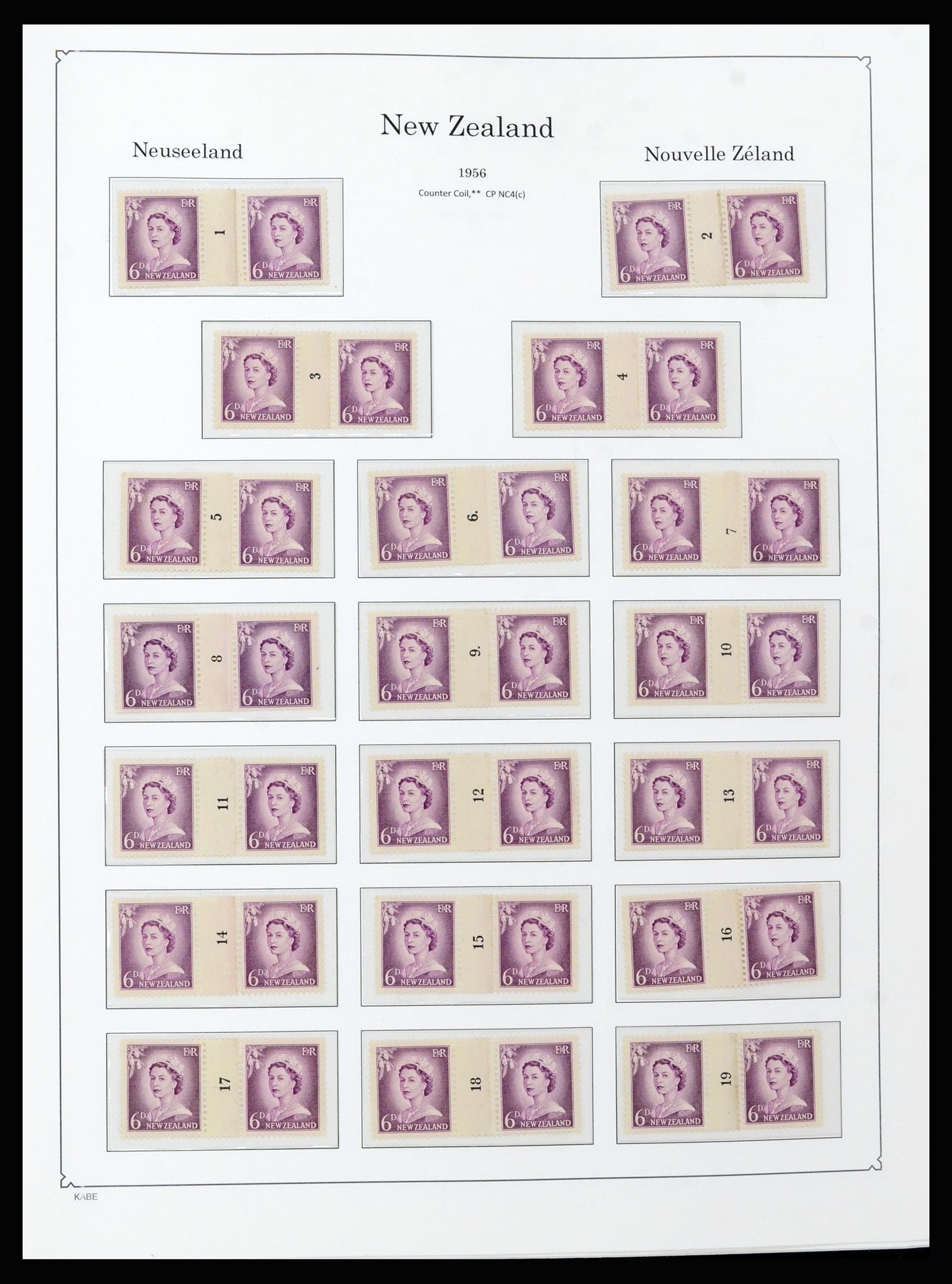 37148 024 - Postzegelverzameling 37148 Nieuw Zeeland speciaal verzameling 1953-19