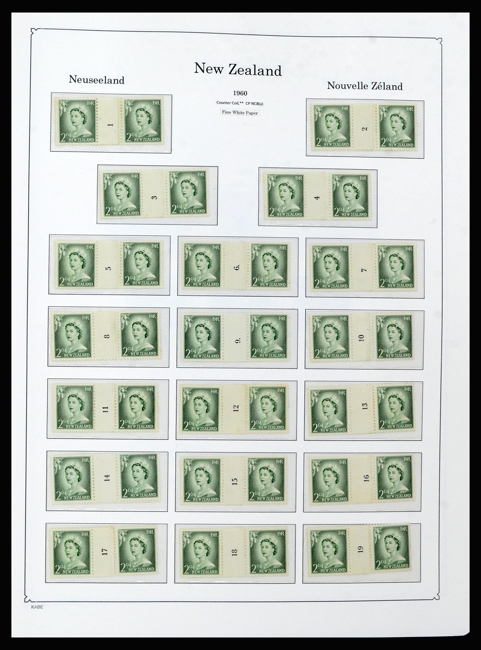 37148 025 - Postzegelverzameling 37148 Nieuw Zeeland speciaal verzameling 1953-19