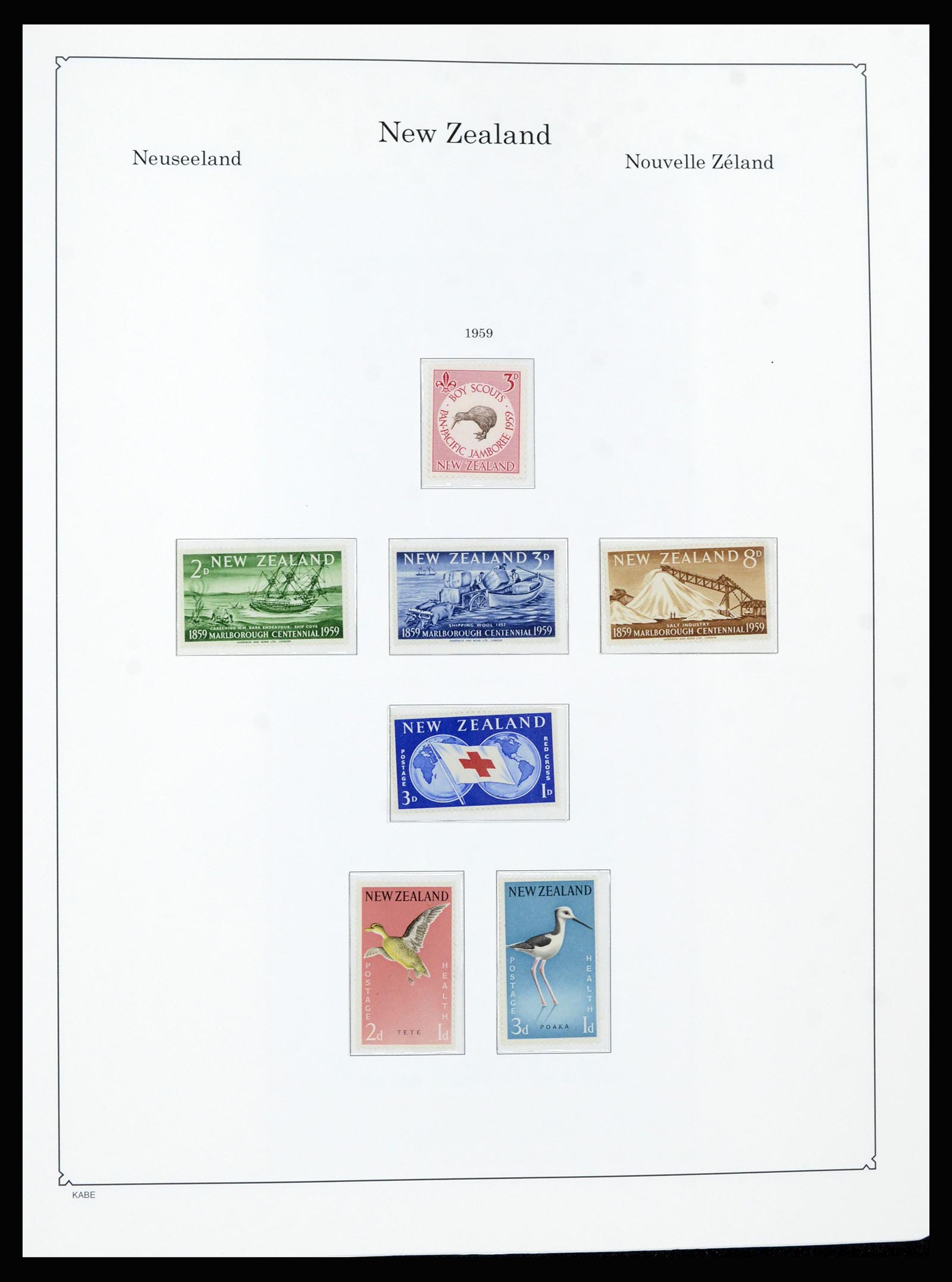 37148 033 - Postzegelverzameling 37148 Nieuw Zeeland speciaal verzameling 1953-19