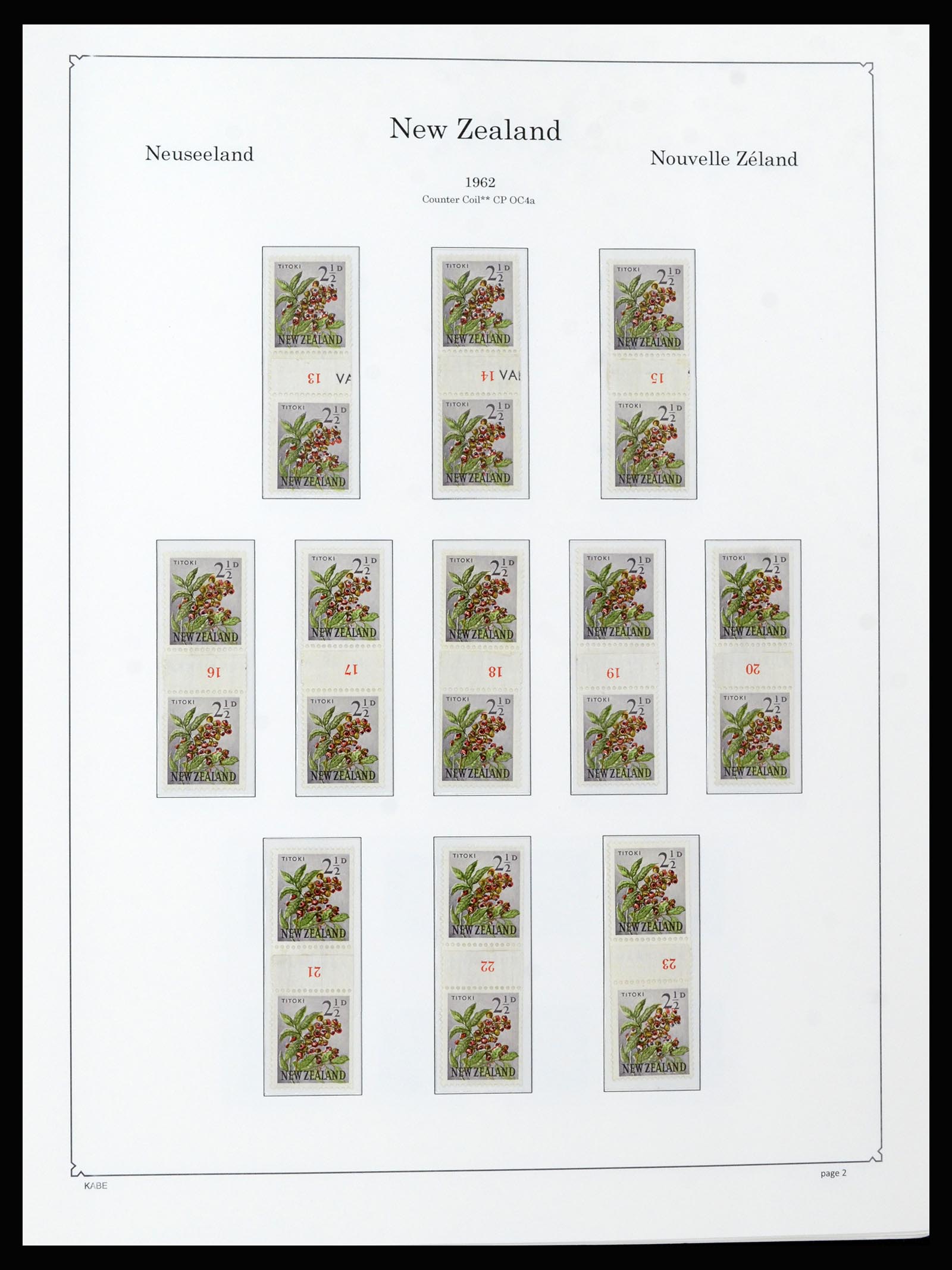 37148 042 - Postzegelverzameling 37148 Nieuw Zeeland speciaal verzameling 1953-19