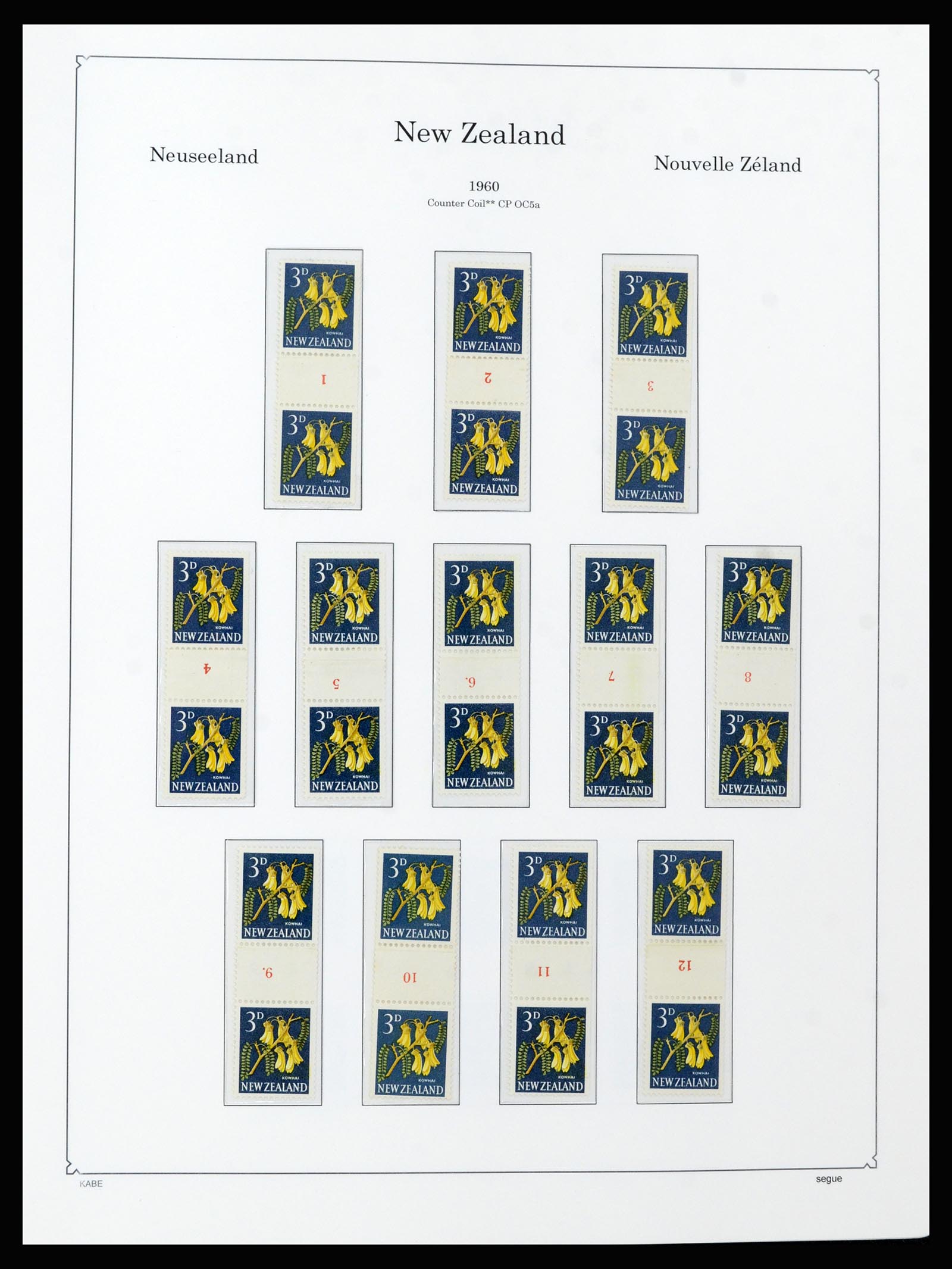 37148 043 - Postzegelverzameling 37148 Nieuw Zeeland speciaal verzameling 1953-19