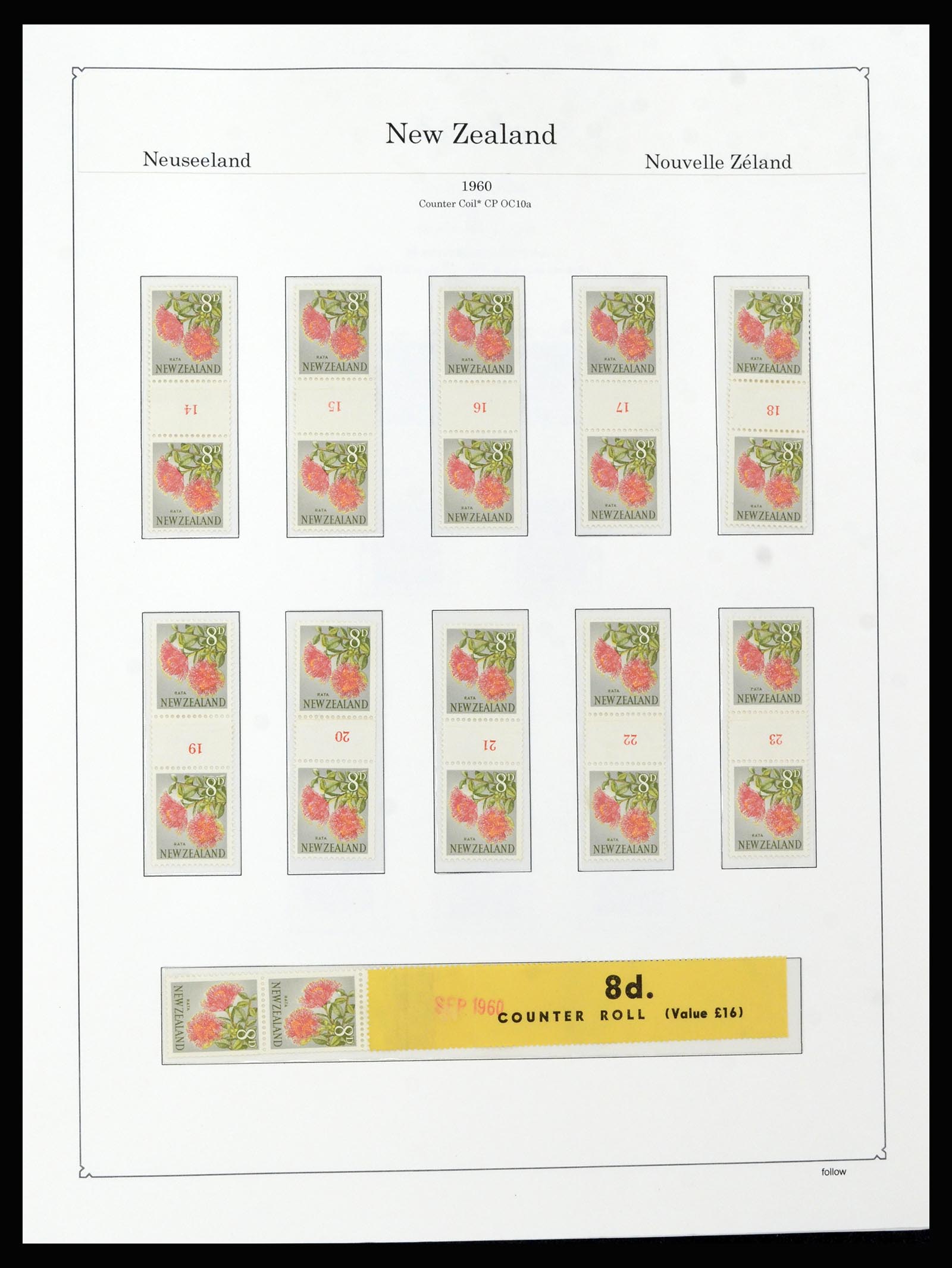 37148 050 - Postzegelverzameling 37148 Nieuw Zeeland speciaal verzameling 1953-19