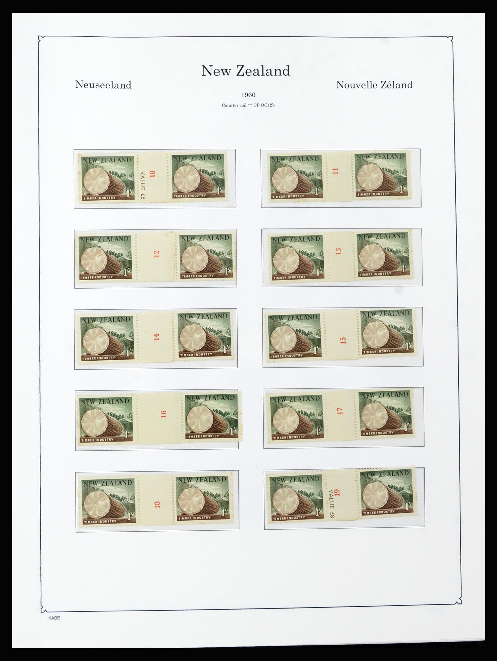37148 053 - Postzegelverzameling 37148 Nieuw Zeeland speciaal verzameling 1953-19