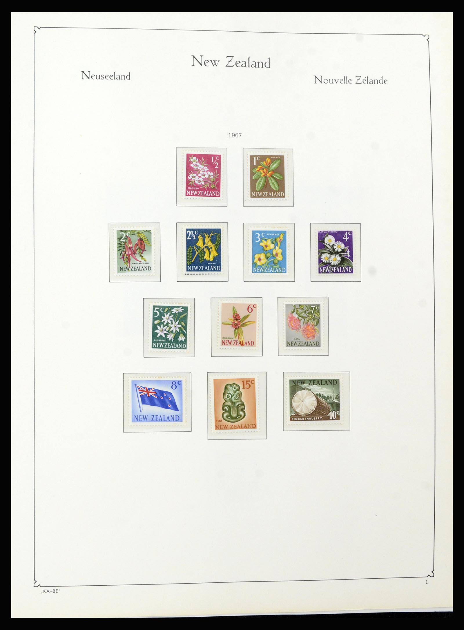 37148 073 - Postzegelverzameling 37148 Nieuw Zeeland speciaal verzameling 1953-19