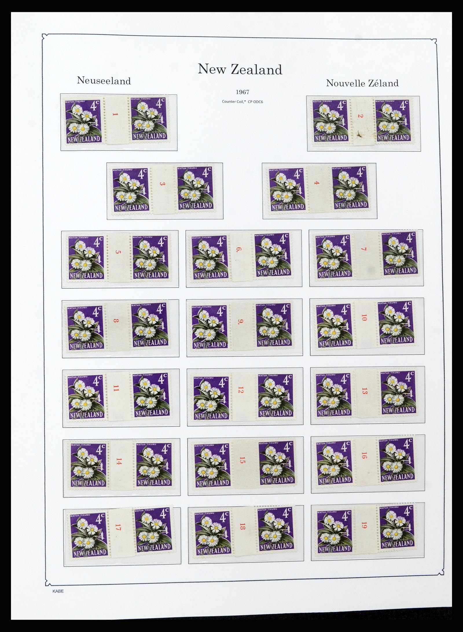 37148 079 - Postzegelverzameling 37148 Nieuw Zeeland speciaal verzameling 1953-19