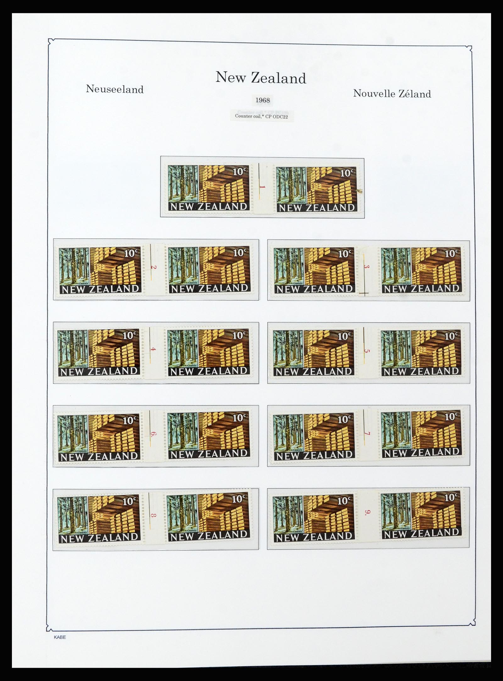 37148 091 - Postzegelverzameling 37148 Nieuw Zeeland speciaal verzameling 1953-19