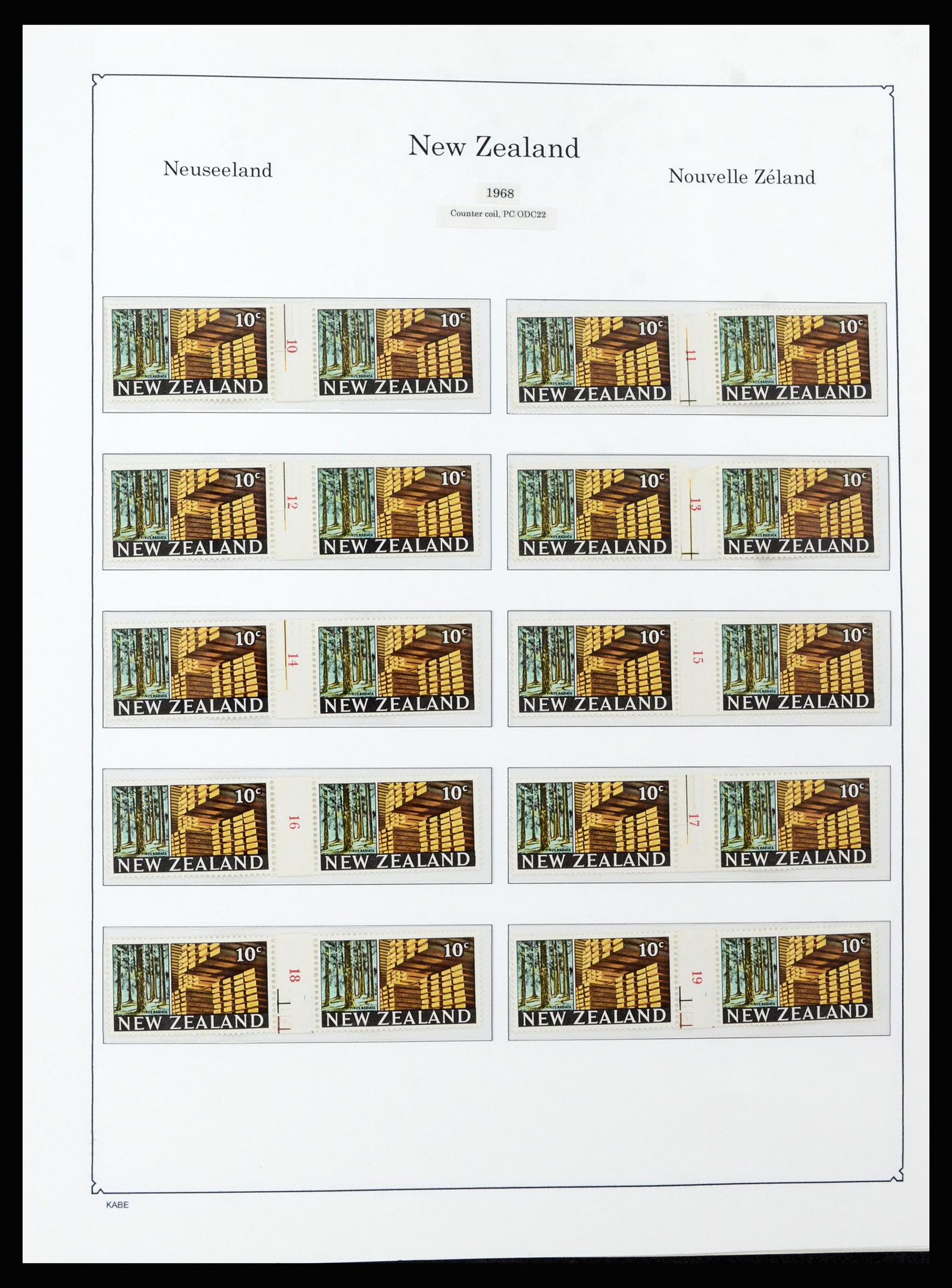 37148 092 - Postzegelverzameling 37148 Nieuw Zeeland speciaal verzameling 1953-19