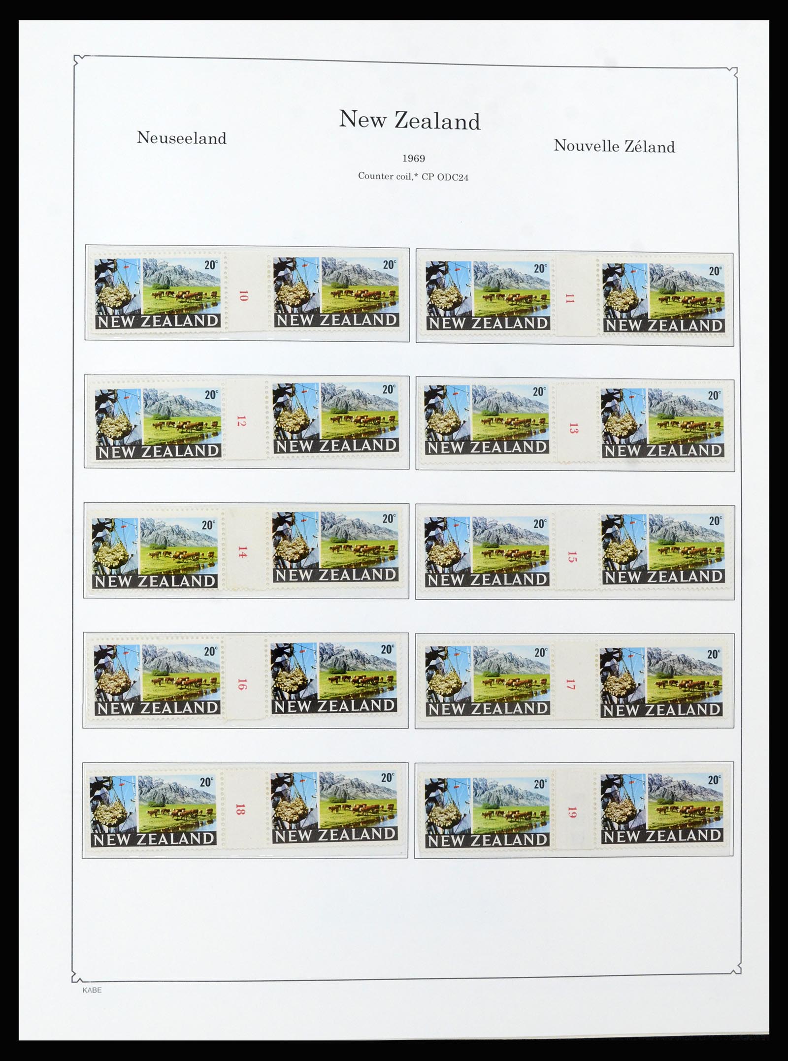 37148 094 - Postzegelverzameling 37148 Nieuw Zeeland speciaal verzameling 1953-19
