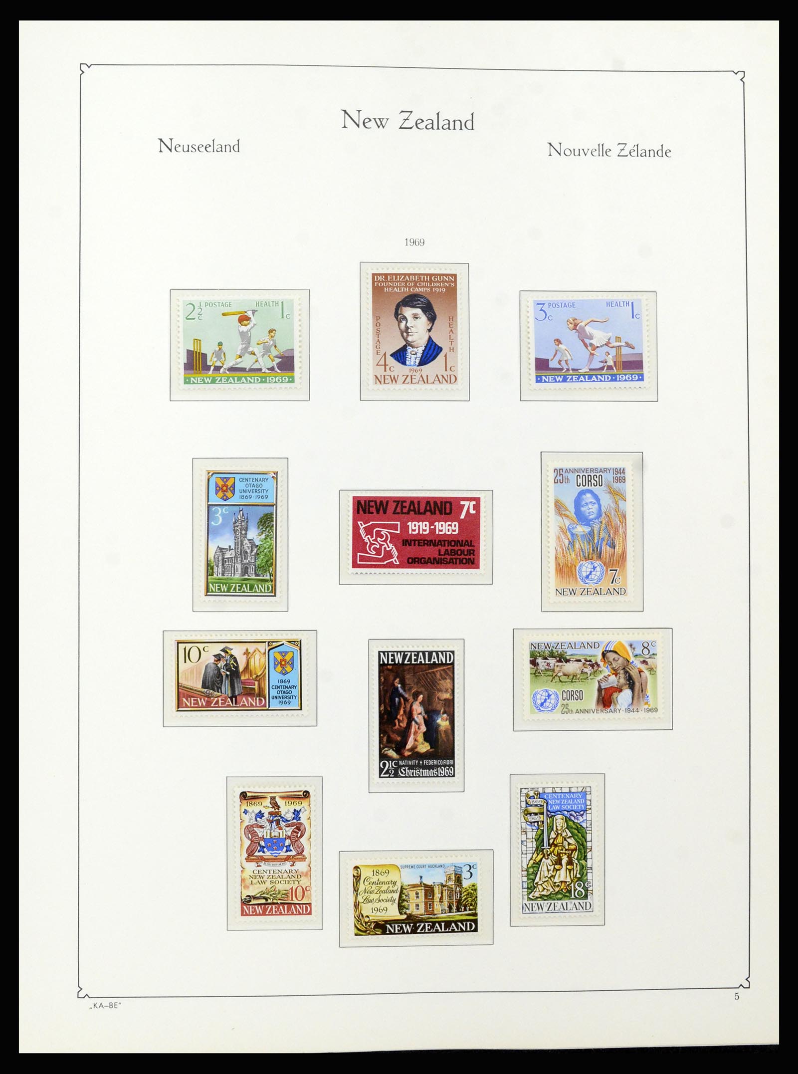 37148 098 - Postzegelverzameling 37148 Nieuw Zeeland speciaal verzameling 1953-19