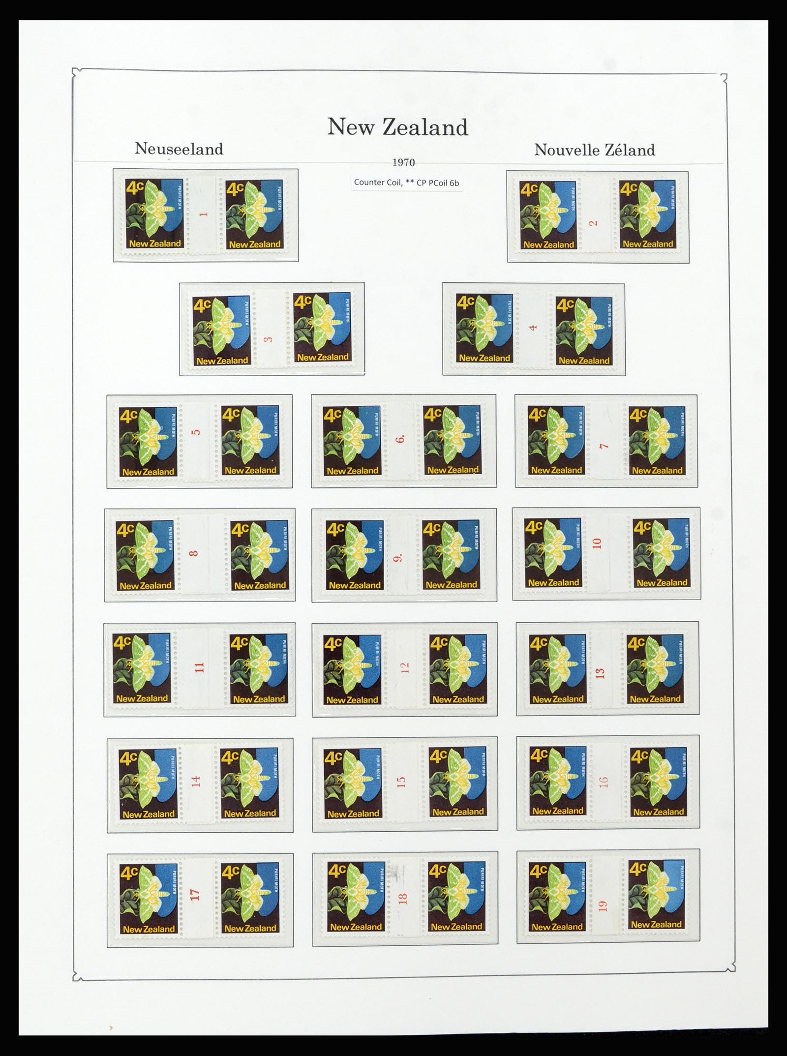 37148 108 - Postzegelverzameling 37148 Nieuw Zeeland speciaal verzameling 1953-19