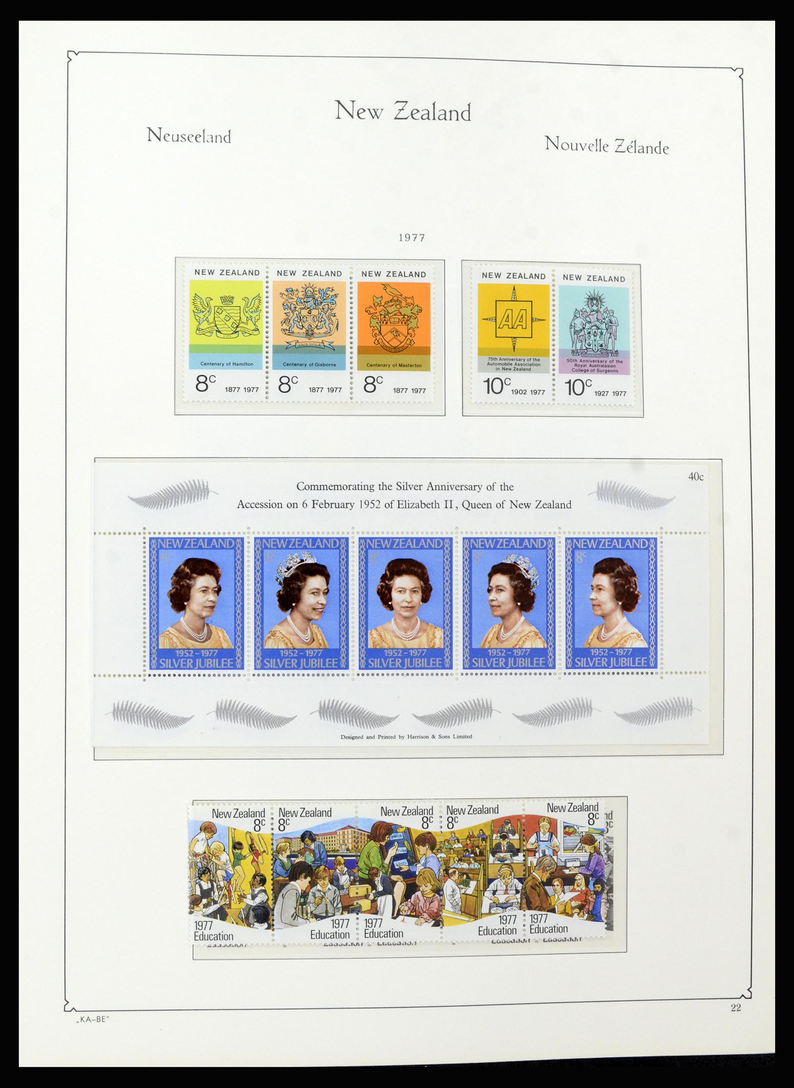 37148 134 - Postzegelverzameling 37148 Nieuw Zeeland speciaal verzameling 1953-19