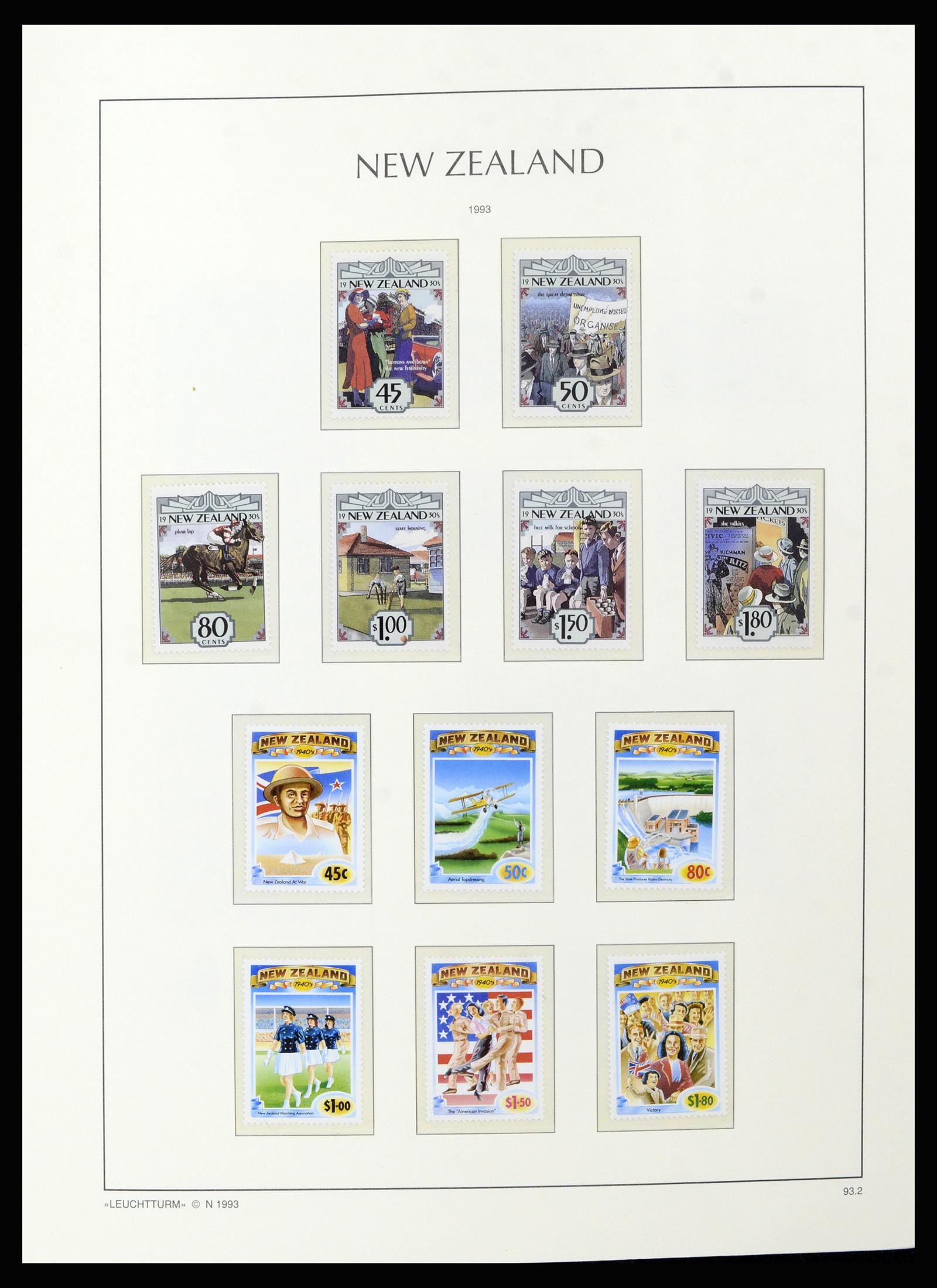 37148 250 - Postzegelverzameling 37148 Nieuw Zeeland speciaal verzameling 1953-19