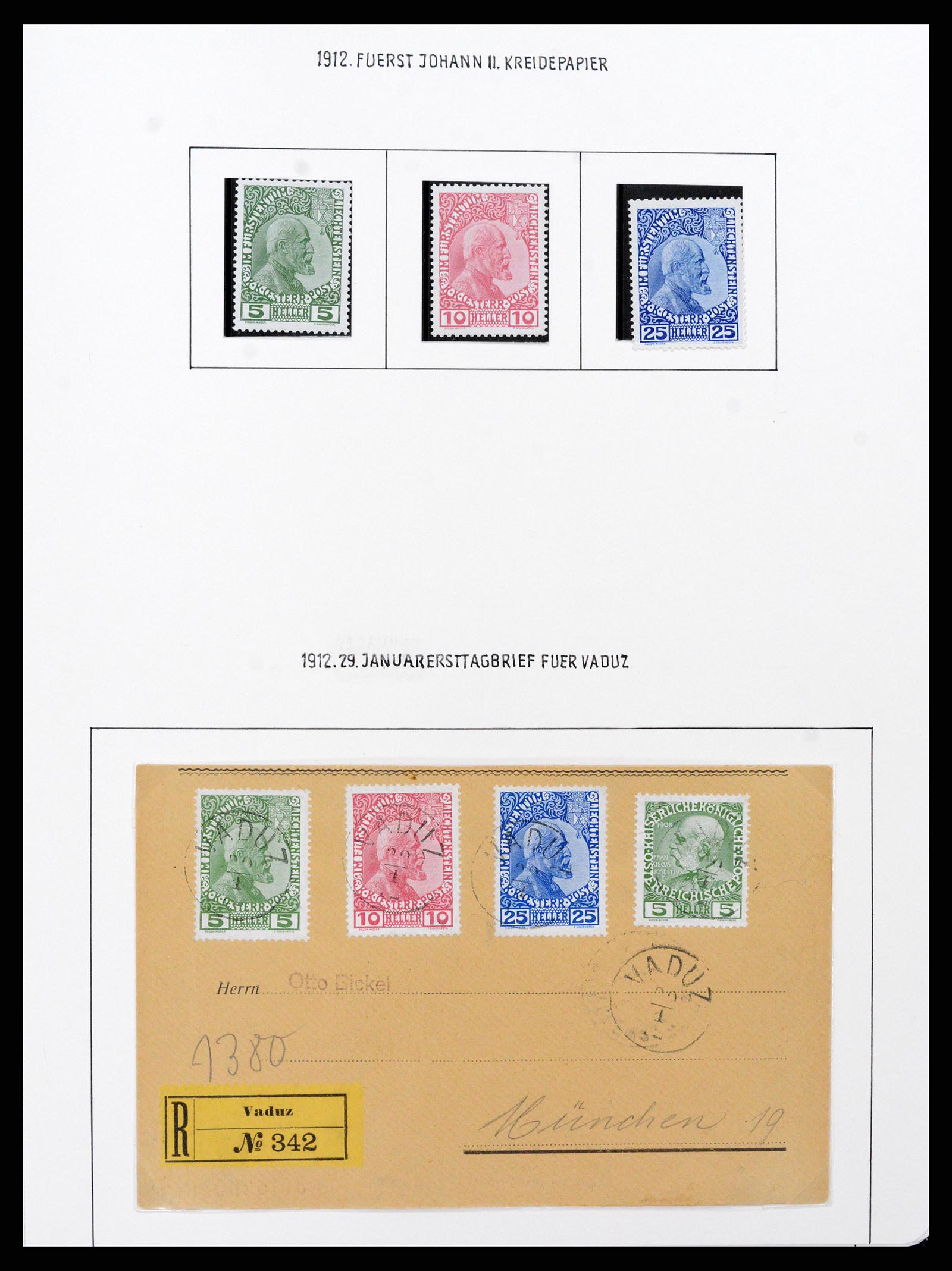 37150 0002 - Postzegelverzameling 37150 Liechtenstein supercollectie 1912-1962.