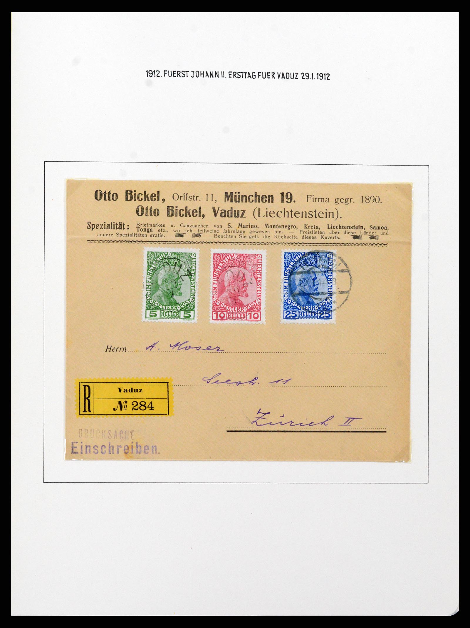 37150 0004 - Stamp collection 37150 Liechtenstein supercollection 1912-1962.
