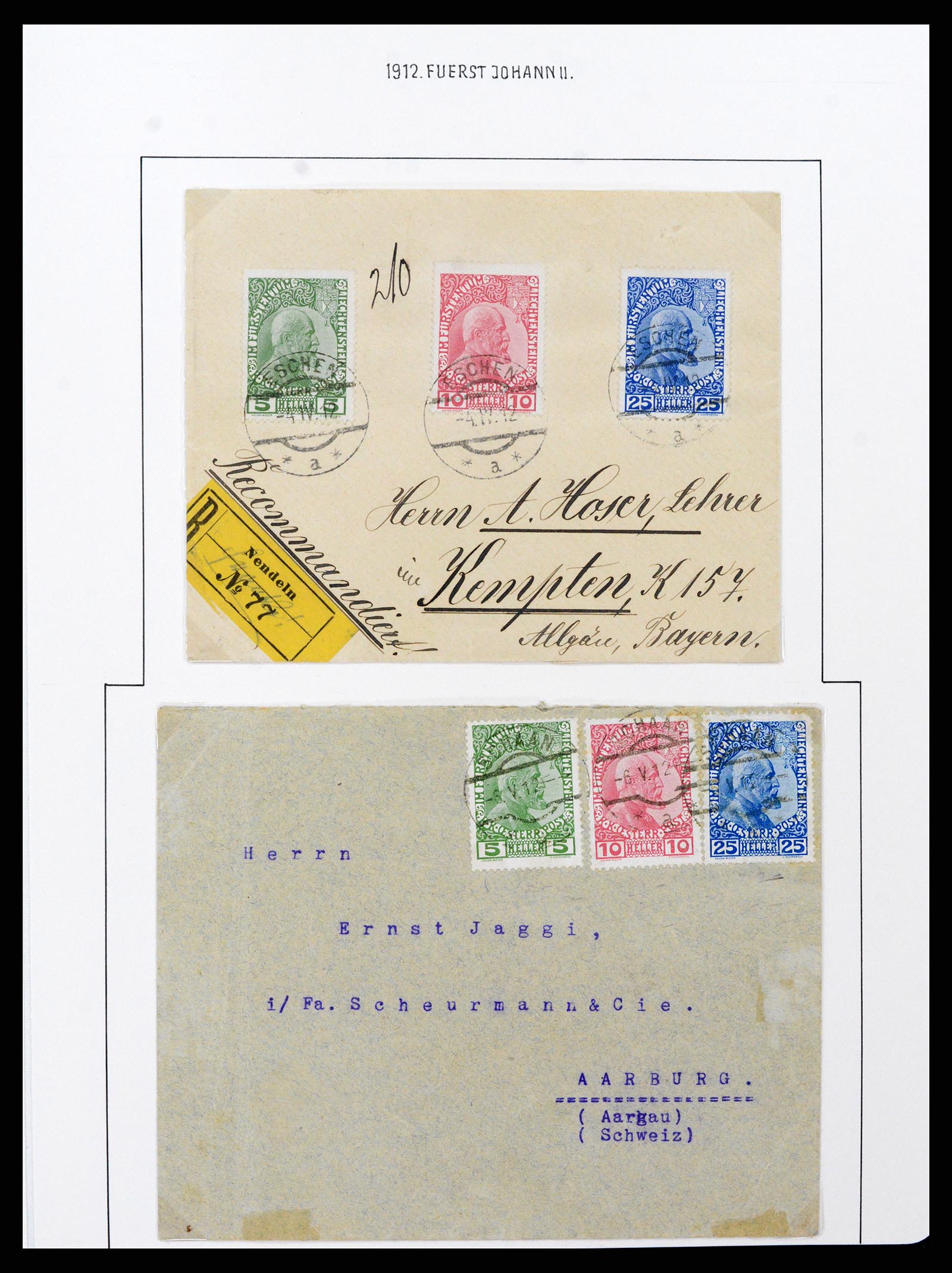 37150 0009 - Postzegelverzameling 37150 Liechtenstein supercollectie 1912-1962.