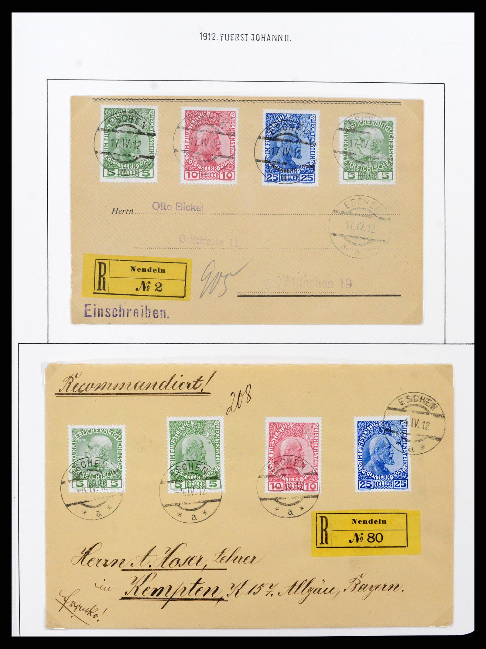 37150 0010 - Postzegelverzameling 37150 Liechtenstein supercollectie 1912-1962.