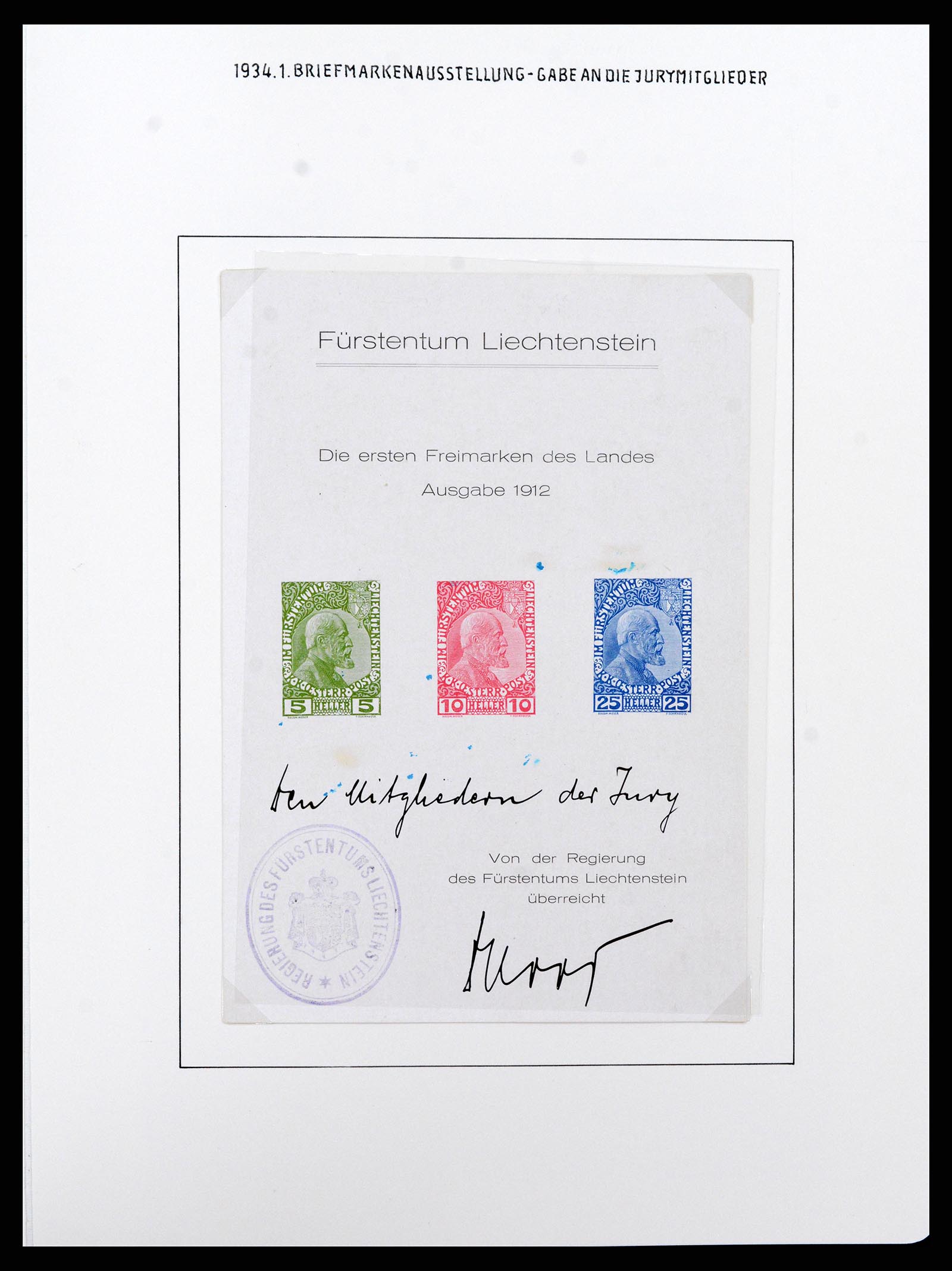 37150 0011 - Stamp collection 37150 Liechtenstein supercollection 1912-1962.