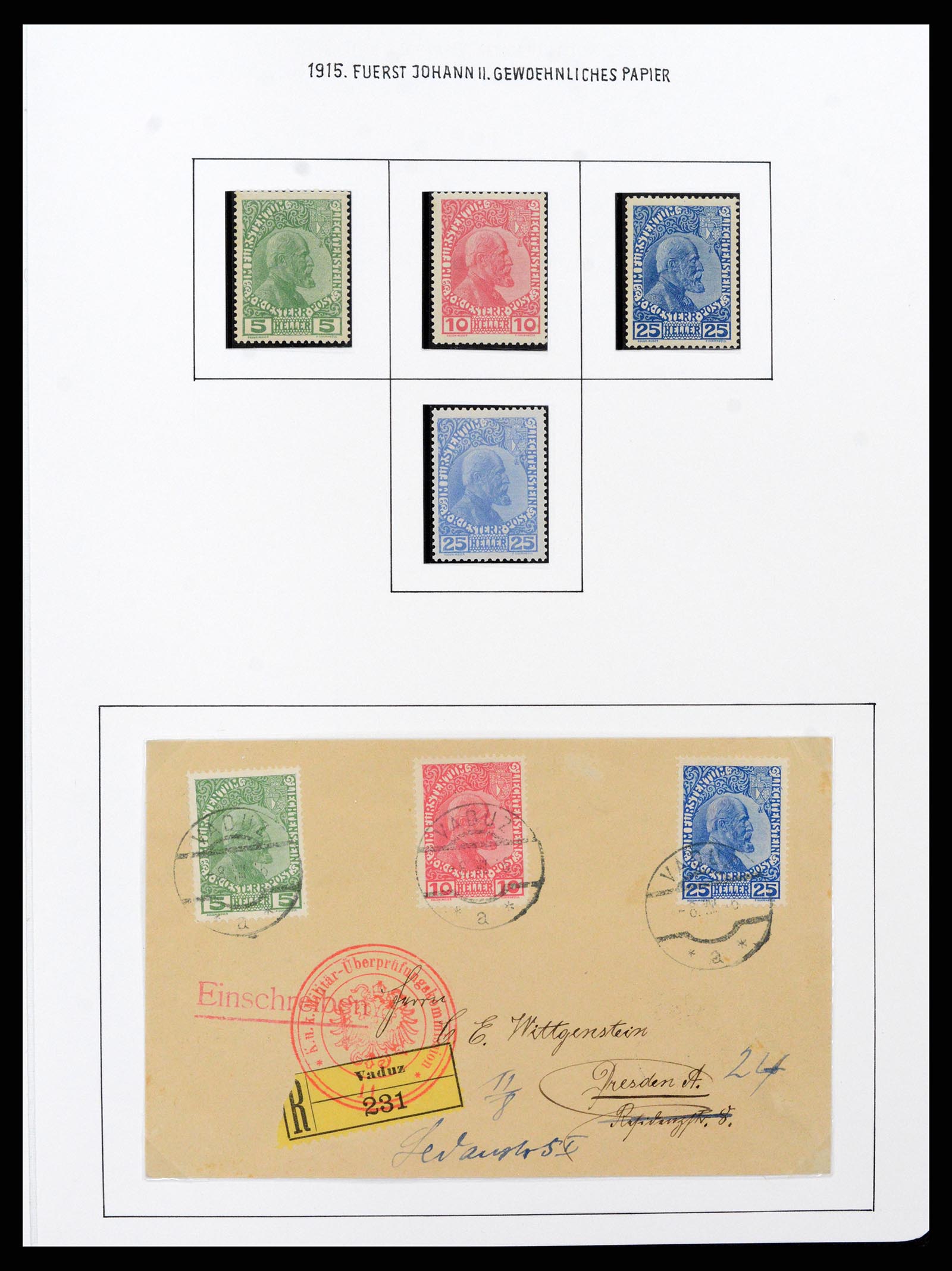 37150 0012 - Stamp collection 37150 Liechtenstein supercollection 1912-1962.