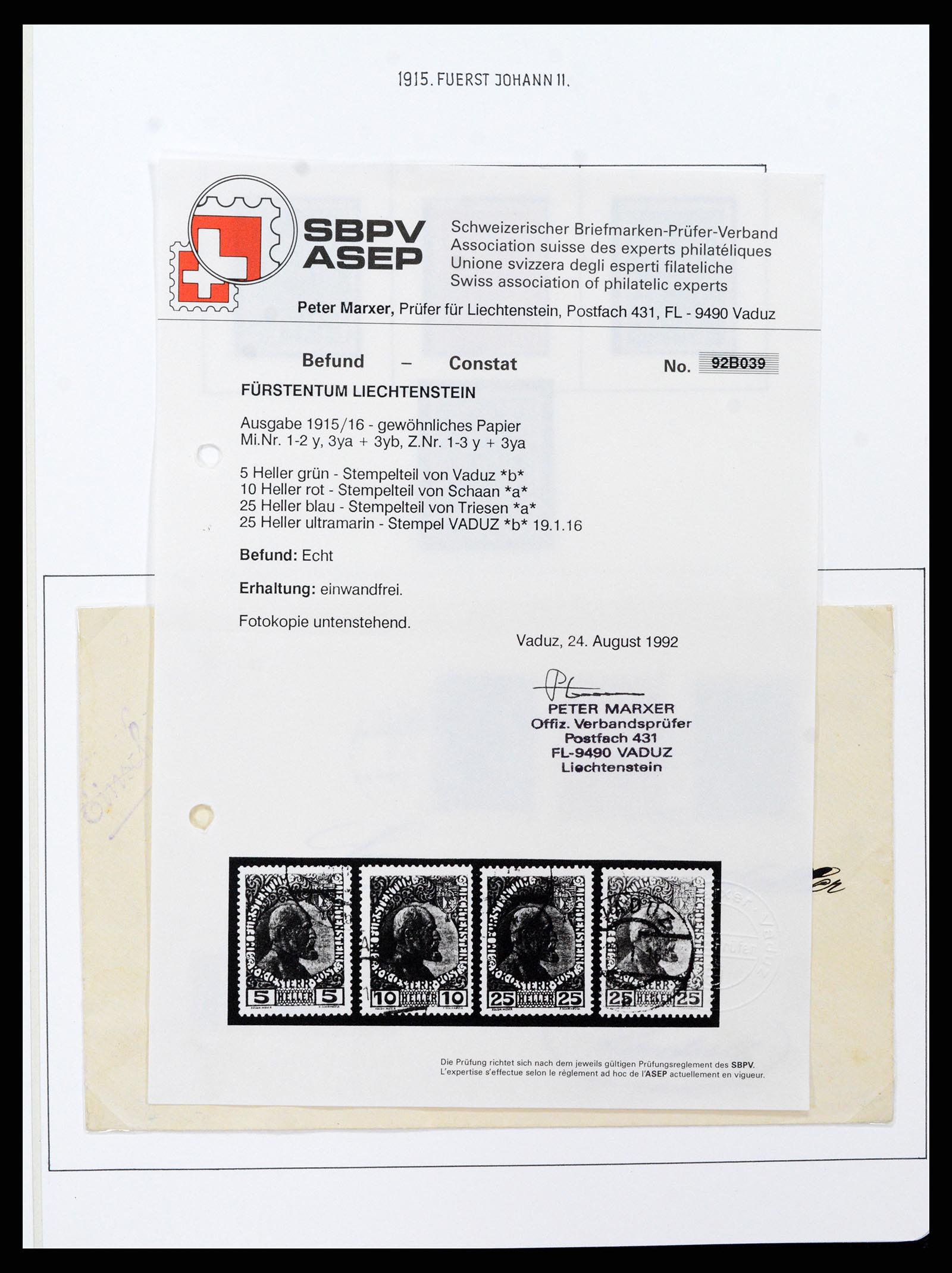 37150 0014 - Stamp collection 37150 Liechtenstein supercollection 1912-1962.