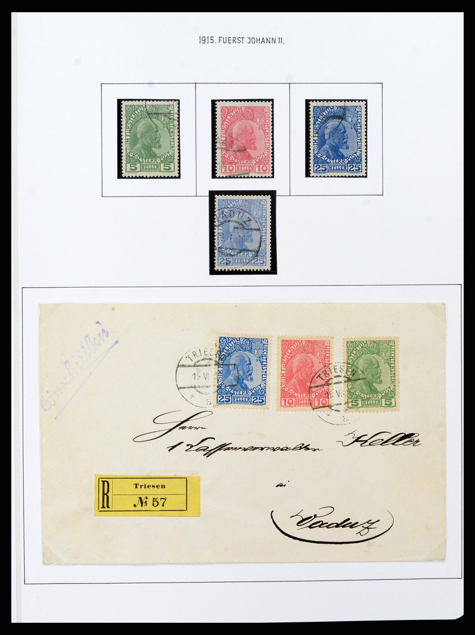 37150 0015 - Stamp collection 37150 Liechtenstein supercollection 1912-1962.