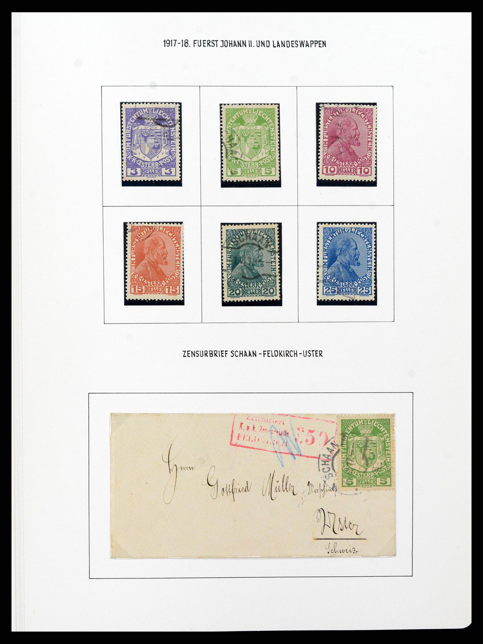 37150 0019 - Stamp collection 37150 Liechtenstein supercollection 1912-1962.