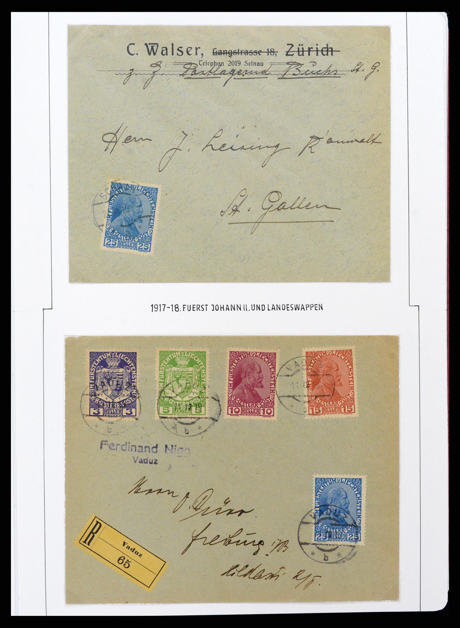 37150 0027 - Stamp collection 37150 Liechtenstein supercollection 1912-1962.
