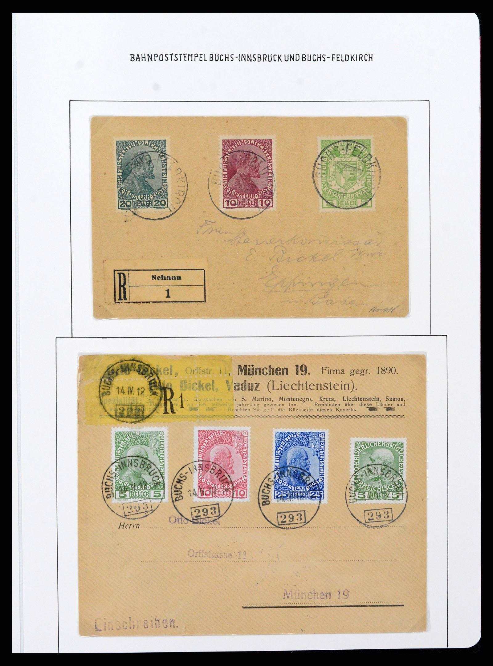 37150 0031 - Stamp collection 37150 Liechtenstein supercollection 1912-1962.