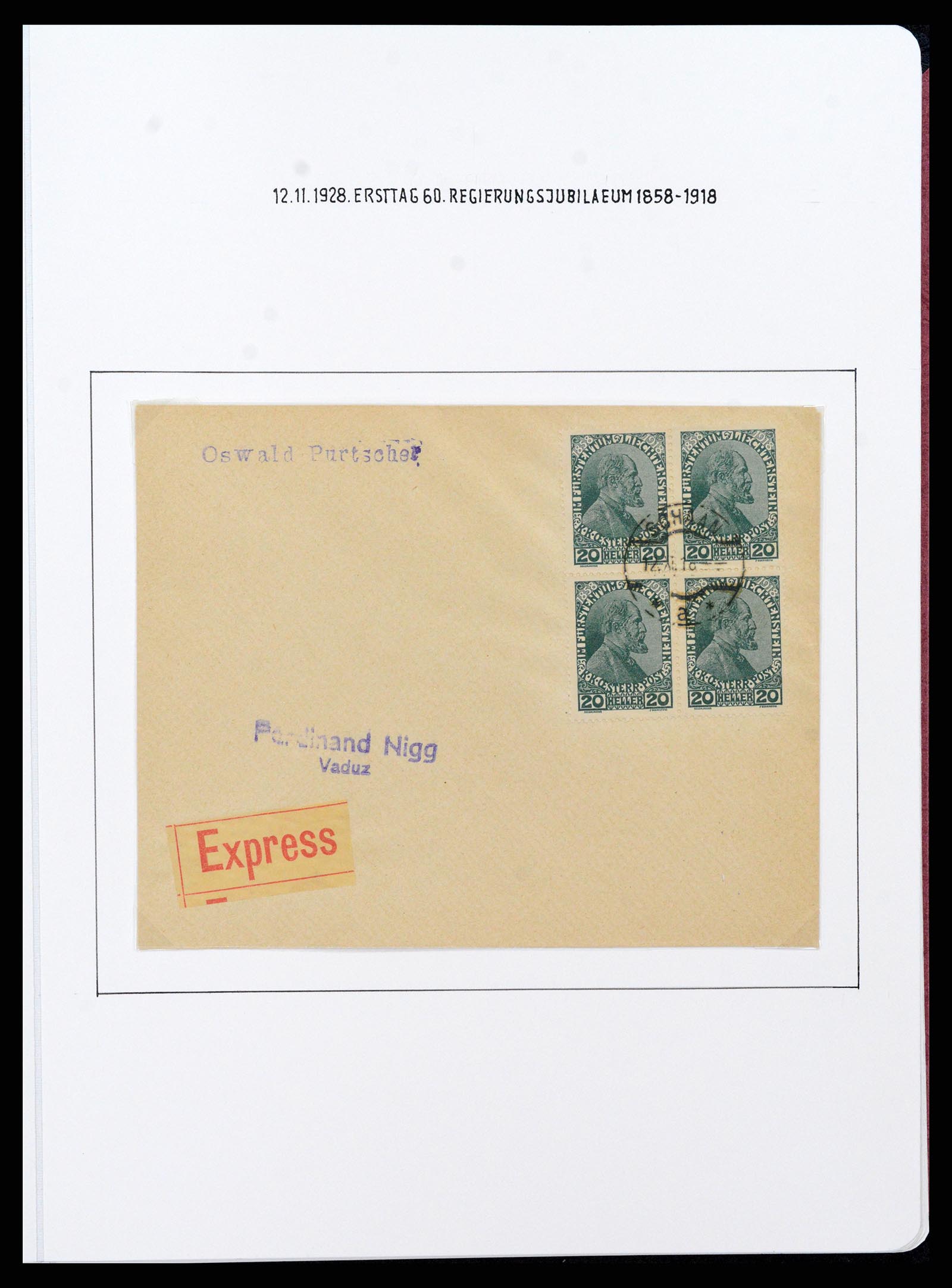 37150 0039 - Stamp collection 37150 Liechtenstein supercollection 1912-1962.