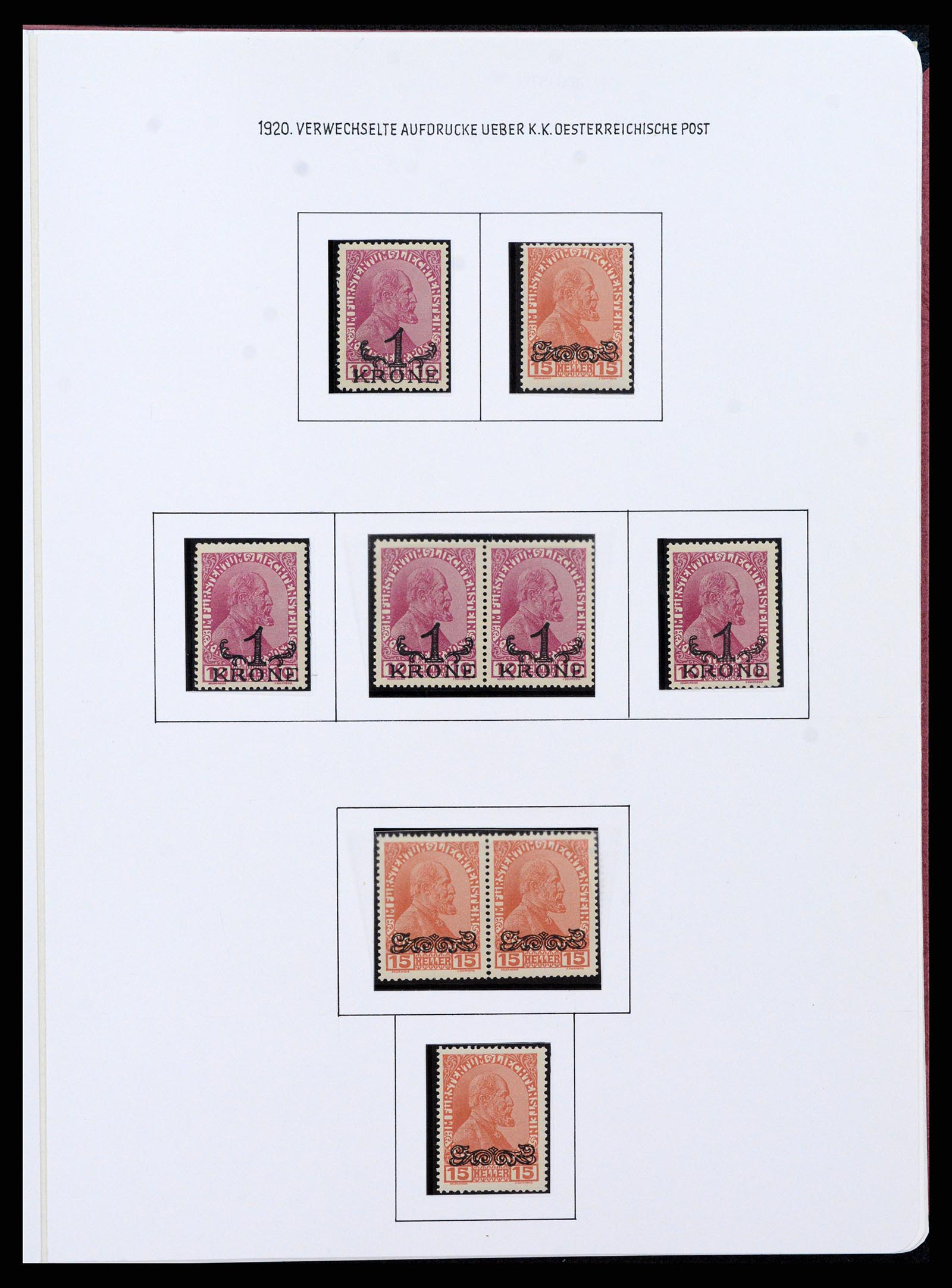 37150 0043 - Stamp collection 37150 Liechtenstein supercollection 1912-1962.