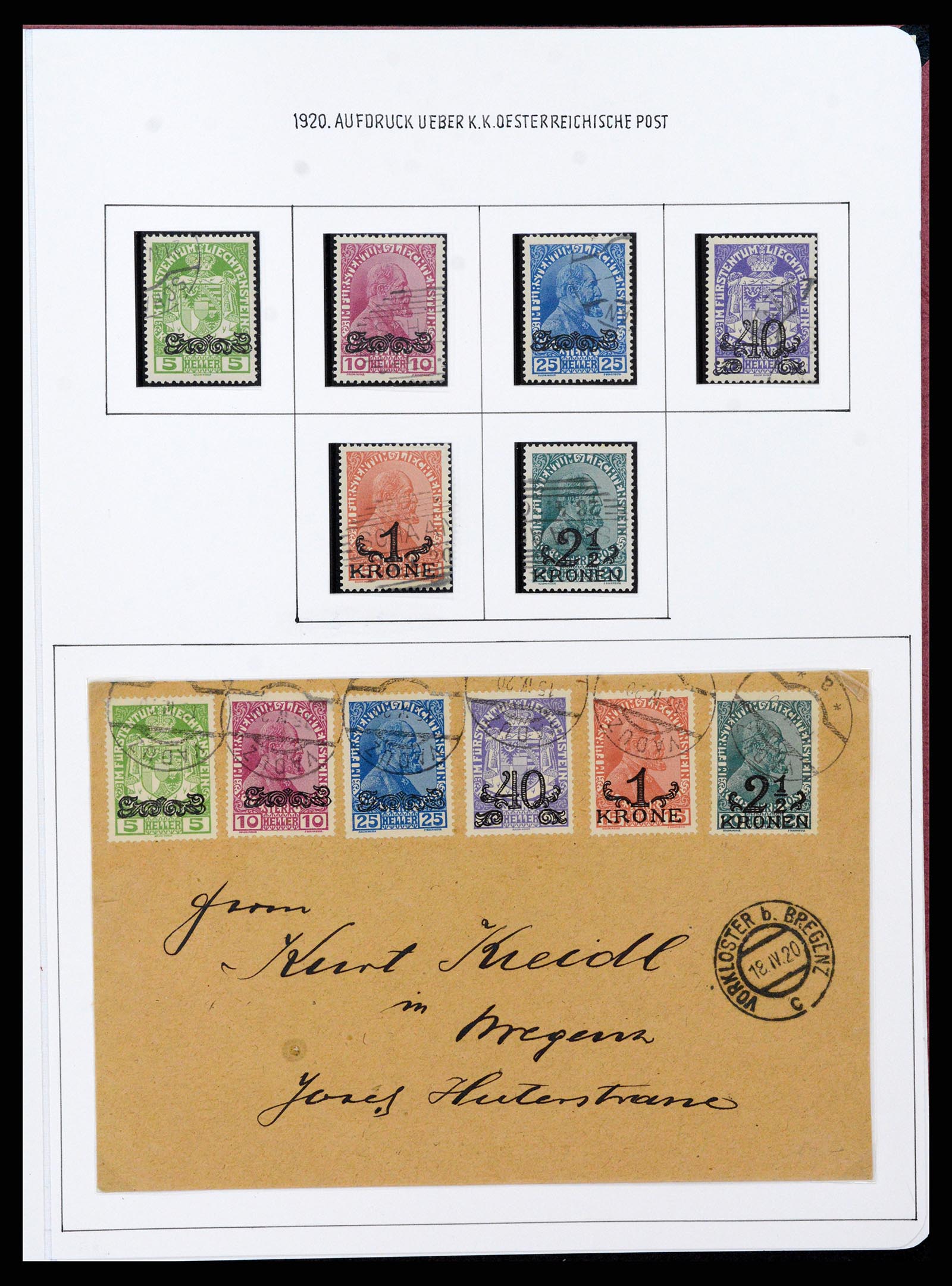 37150 0045 - Stamp collection 37150 Liechtenstein supercollection 1912-1962.