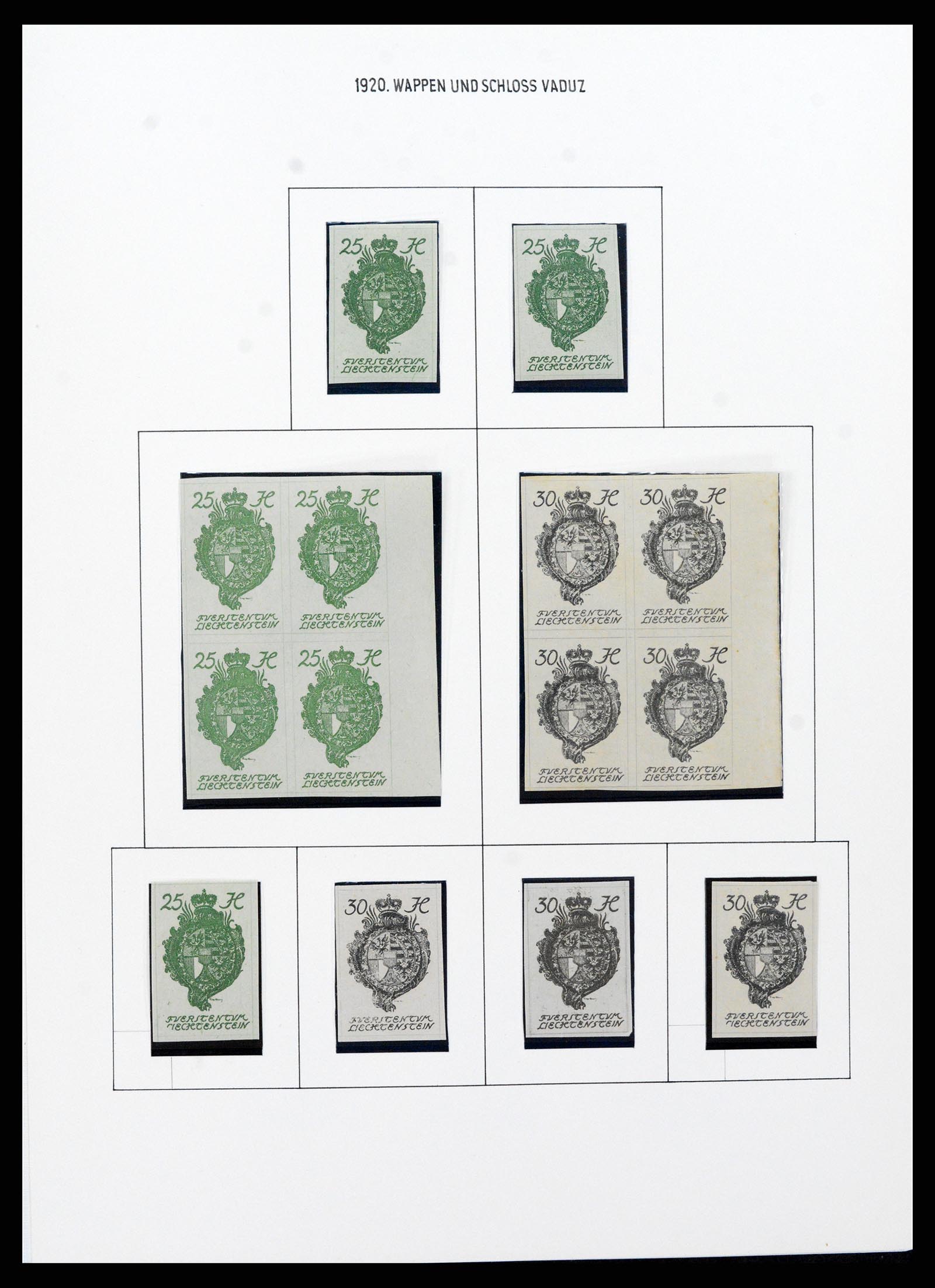 37150 0050 - Stamp collection 37150 Liechtenstein supercollection 1912-1962.