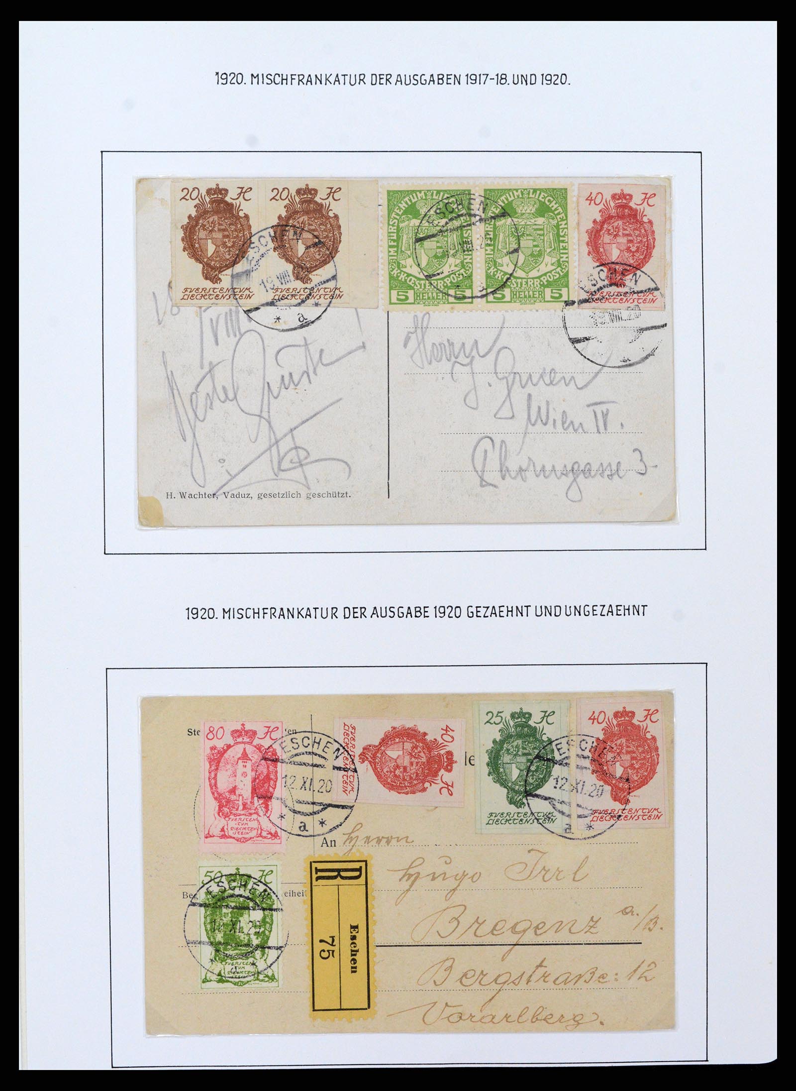 37150 0063 - Stamp collection 37150 Liechtenstein supercollection 1912-1962.