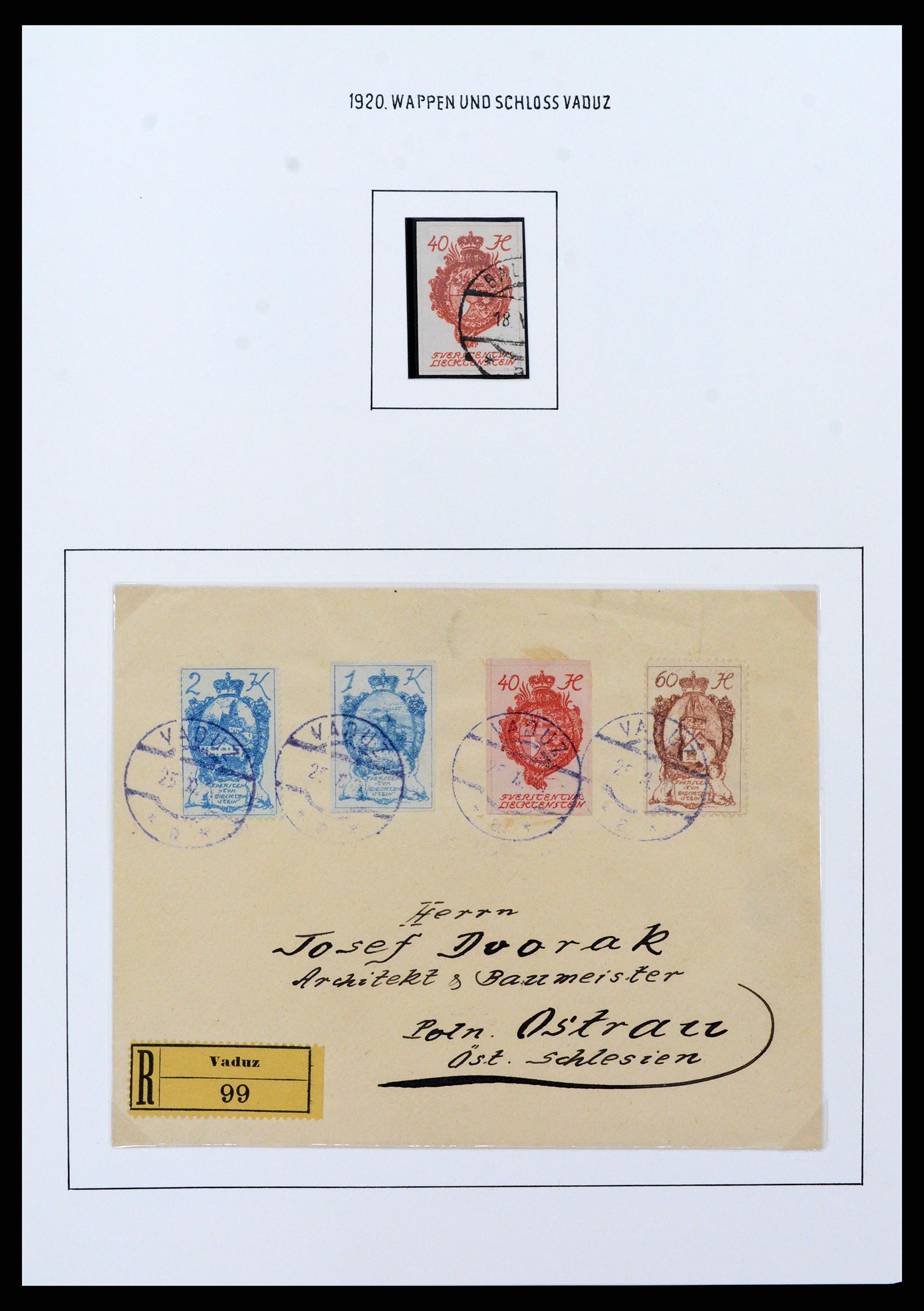37150 0067 - Stamp collection 37150 Liechtenstein supercollection 1912-1962.