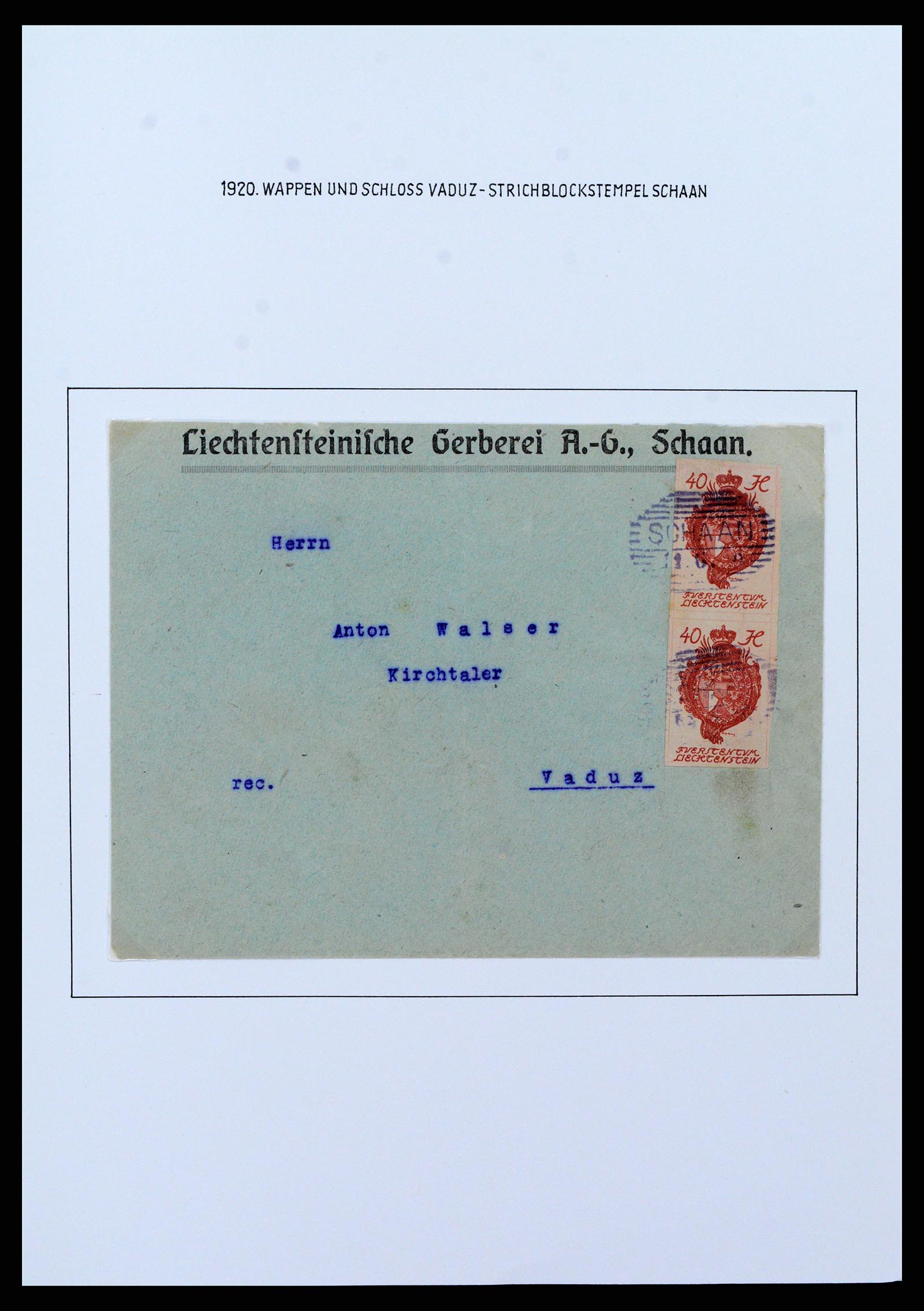 37150 0070 - Stamp collection 37150 Liechtenstein supercollection 1912-1962.