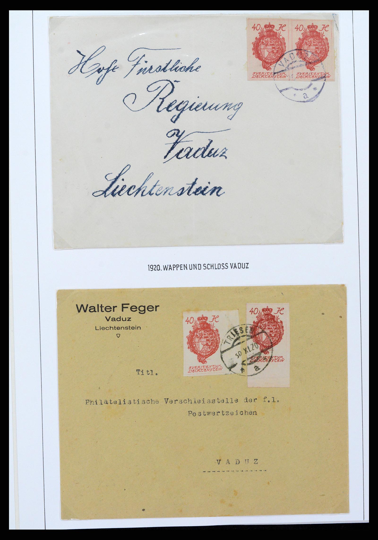 37150 0071 - Stamp collection 37150 Liechtenstein supercollection 1912-1962.