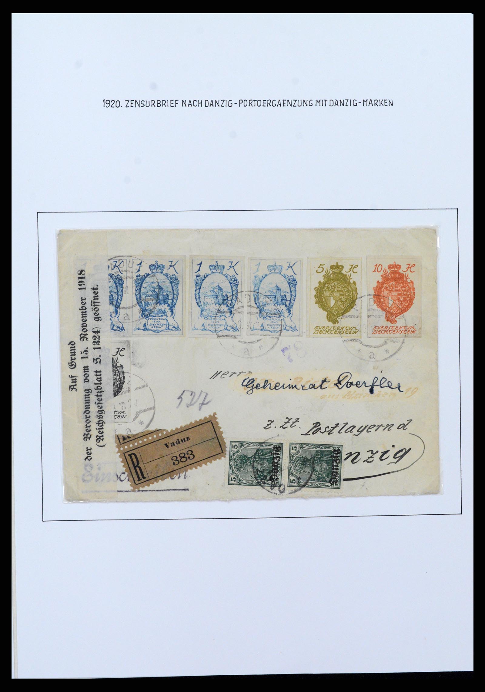 37150 0075 - Stamp collection 37150 Liechtenstein supercollection 1912-1962.