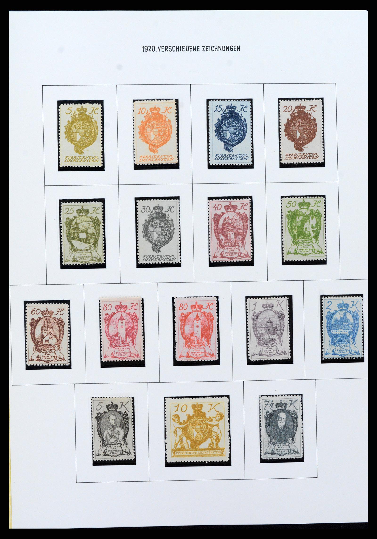 37150 0076 - Stamp collection 37150 Liechtenstein supercollection 1912-1962.