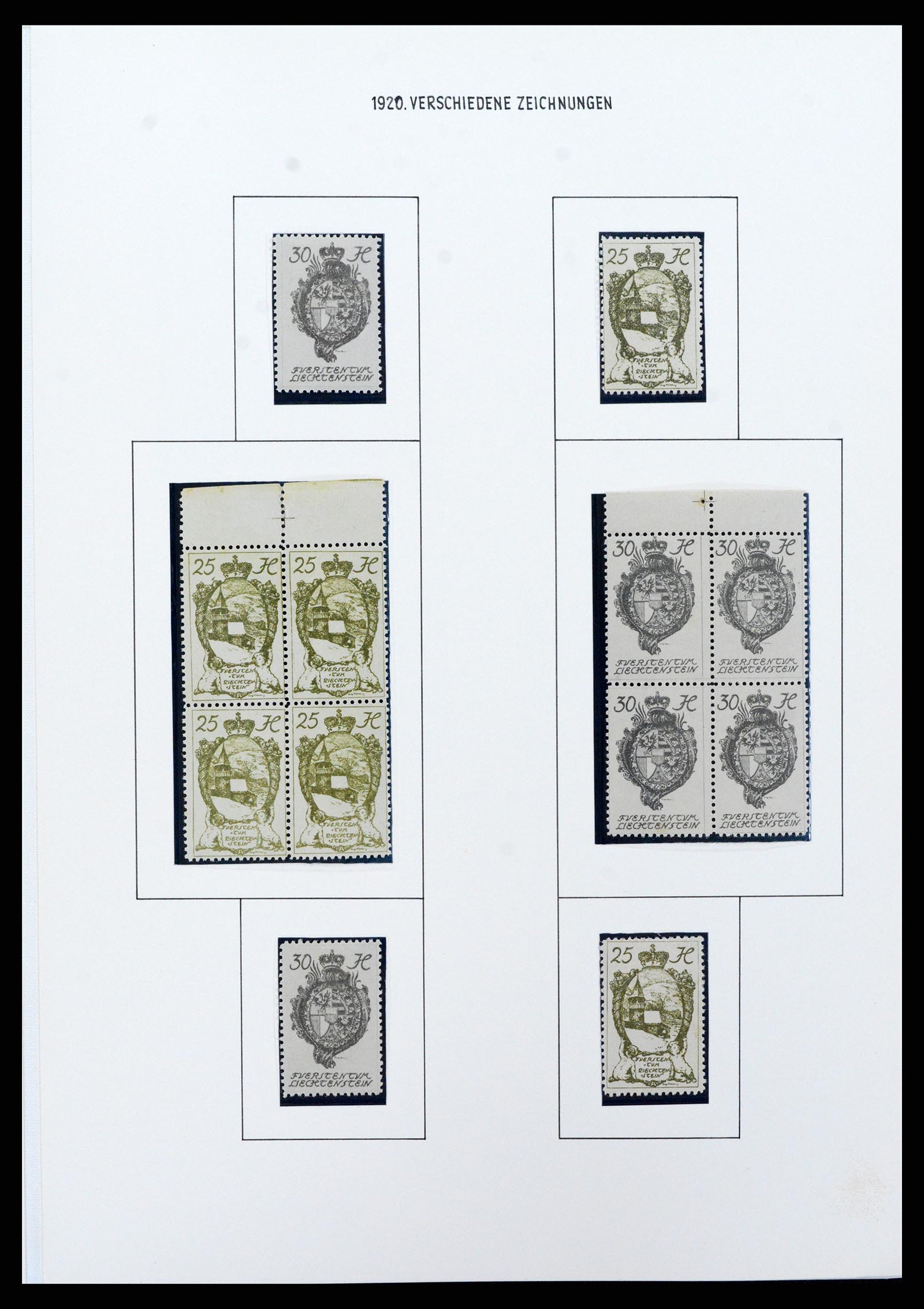 37150 0079 - Stamp collection 37150 Liechtenstein supercollection 1912-1962.