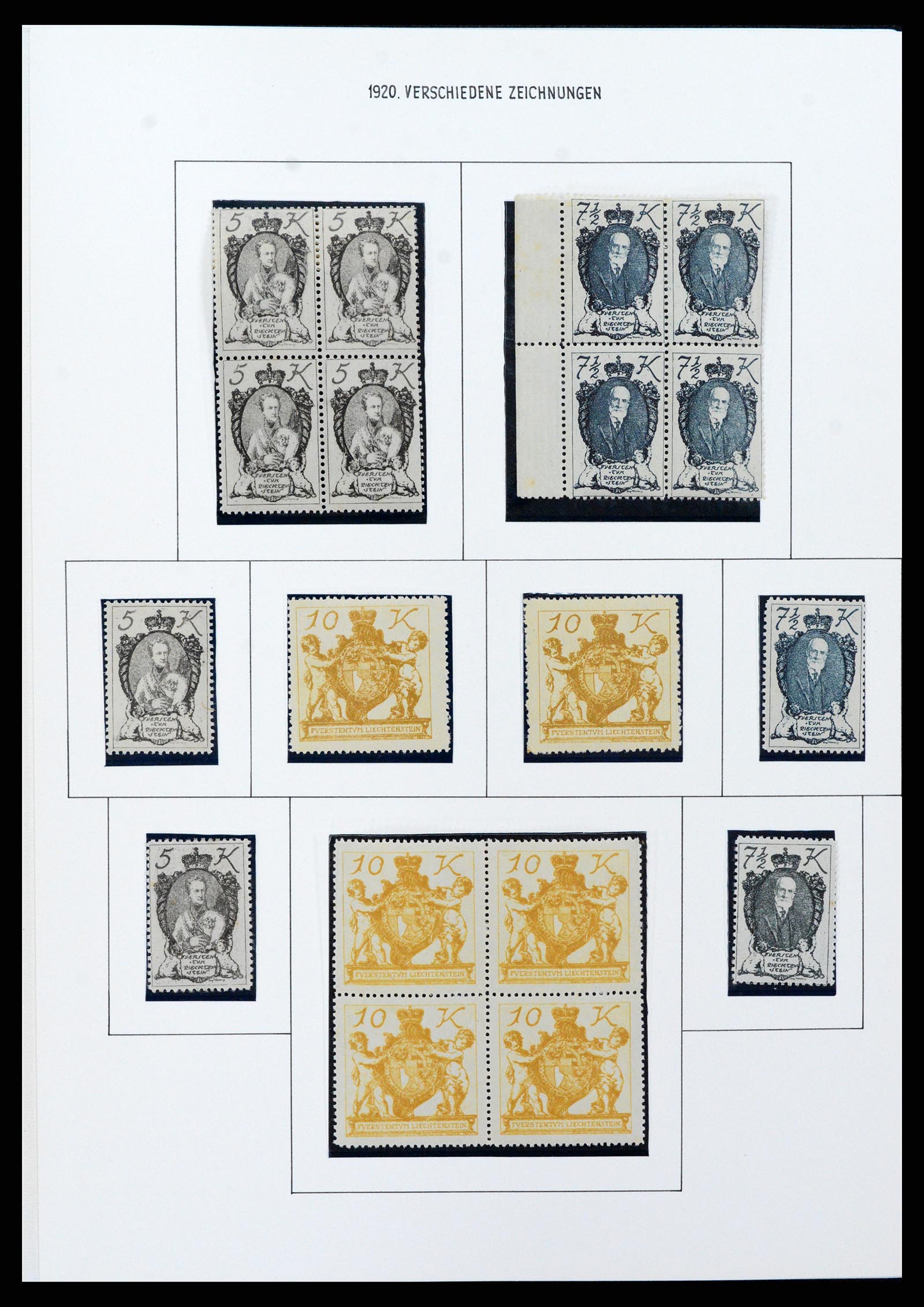 37150 0083 - Stamp collection 37150 Liechtenstein supercollection 1912-1962.