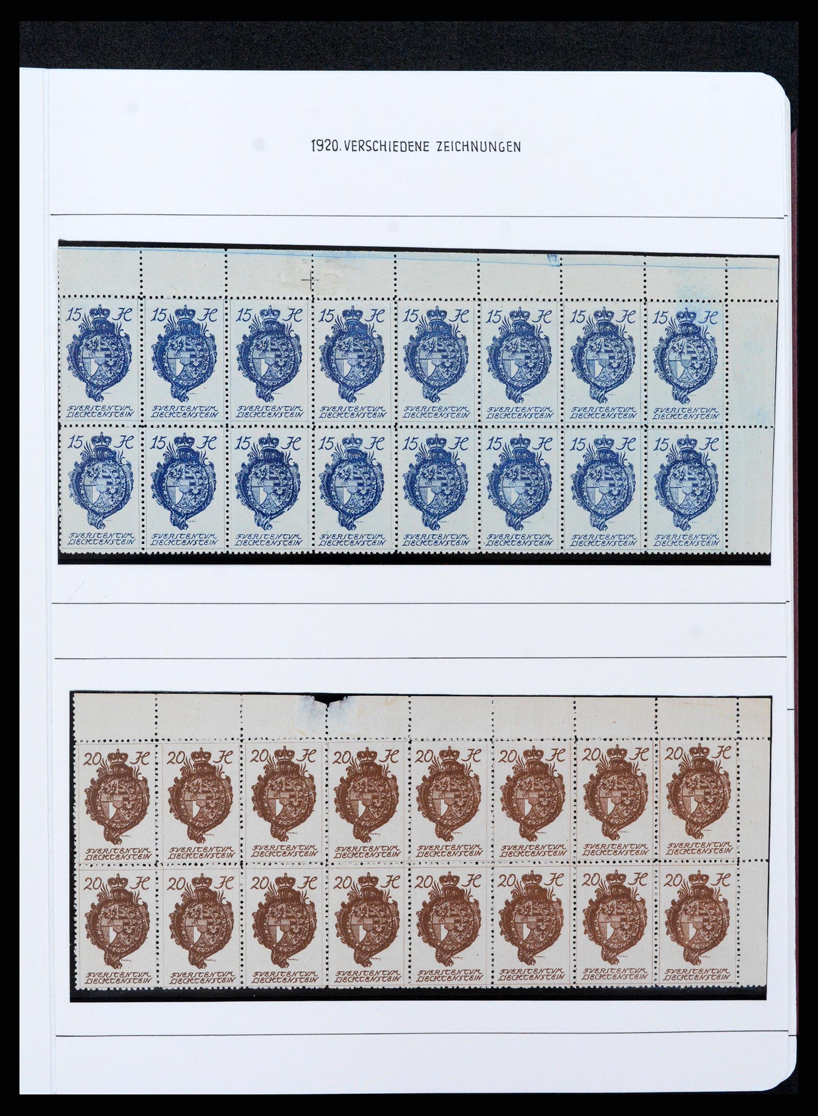 37150 0087 - Stamp collection 37150 Liechtenstein supercollection 1912-1962.